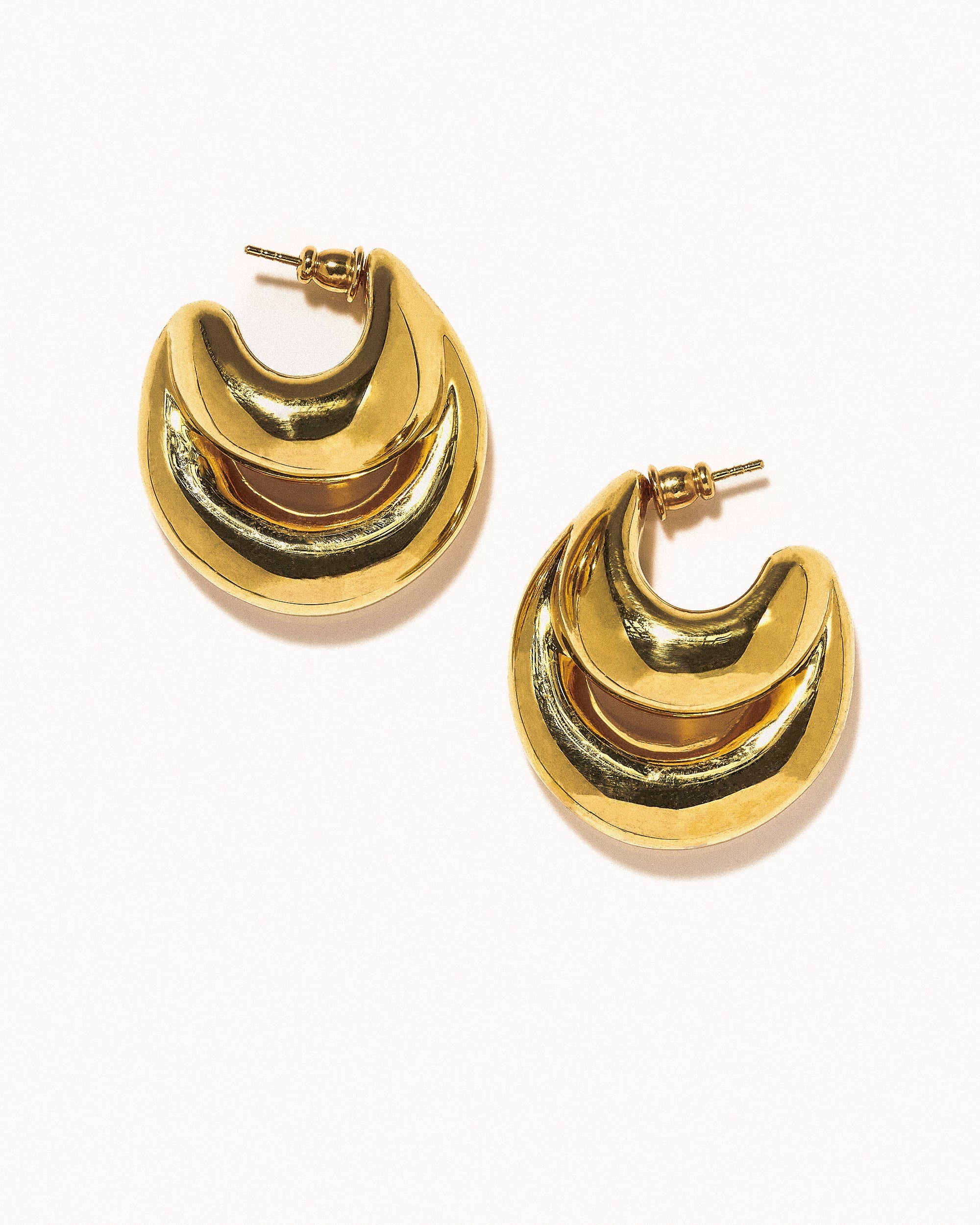 Double blow up earrings
