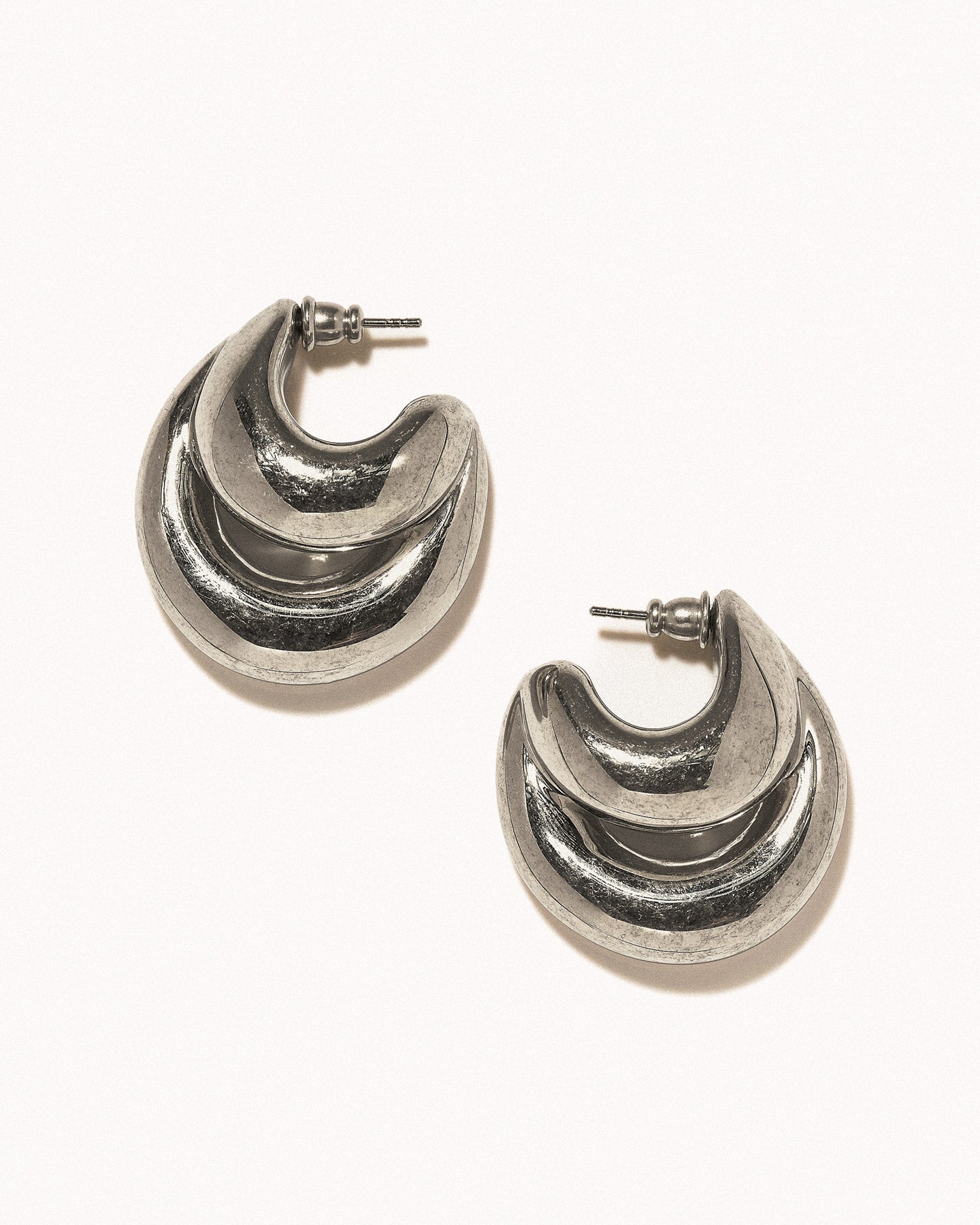 Double blow up earrings