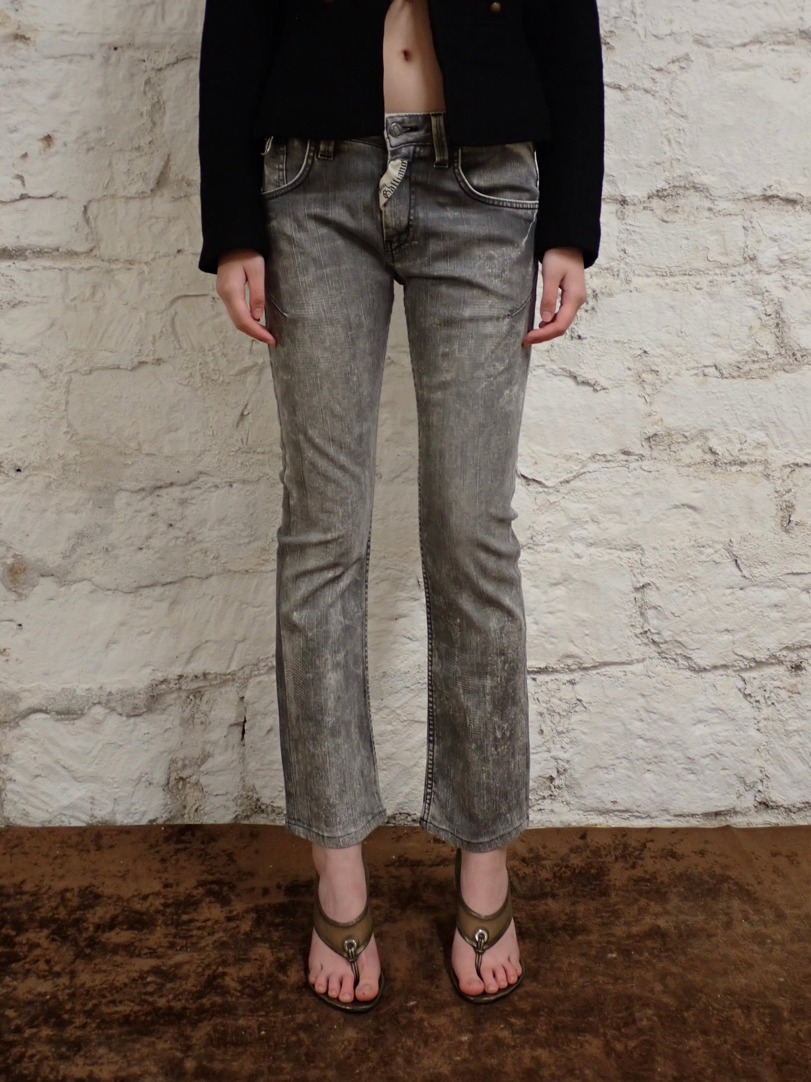John galliano cigarette jeans