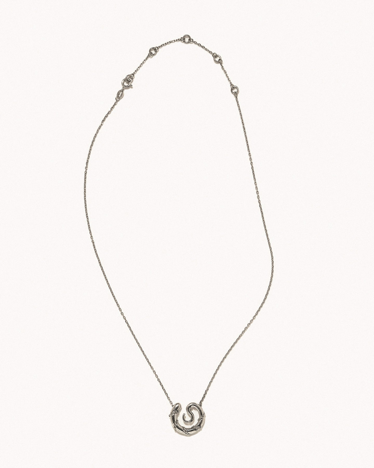 Serpent medallion necklace