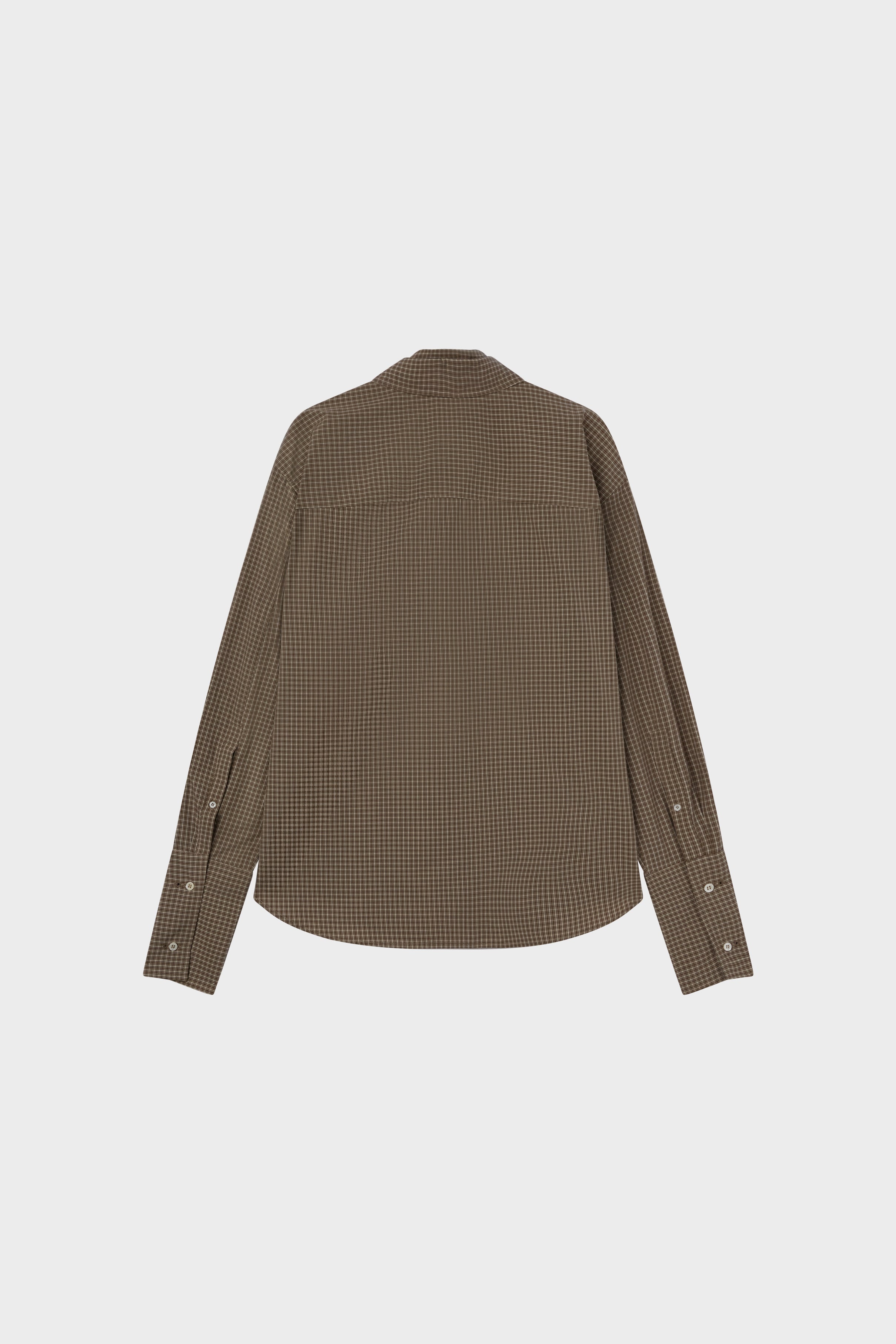 Clover shirt brown check