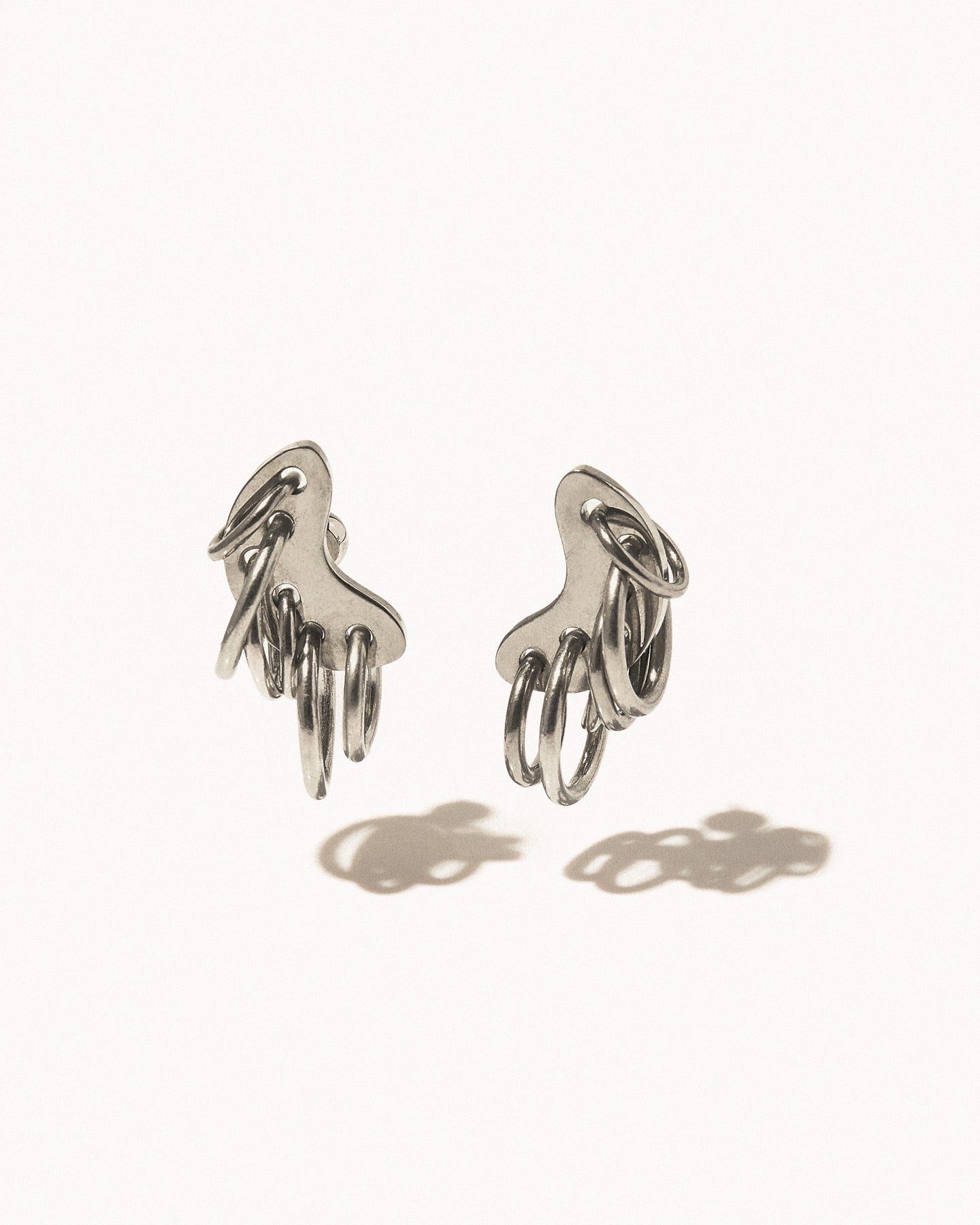 Pierced armor earrings