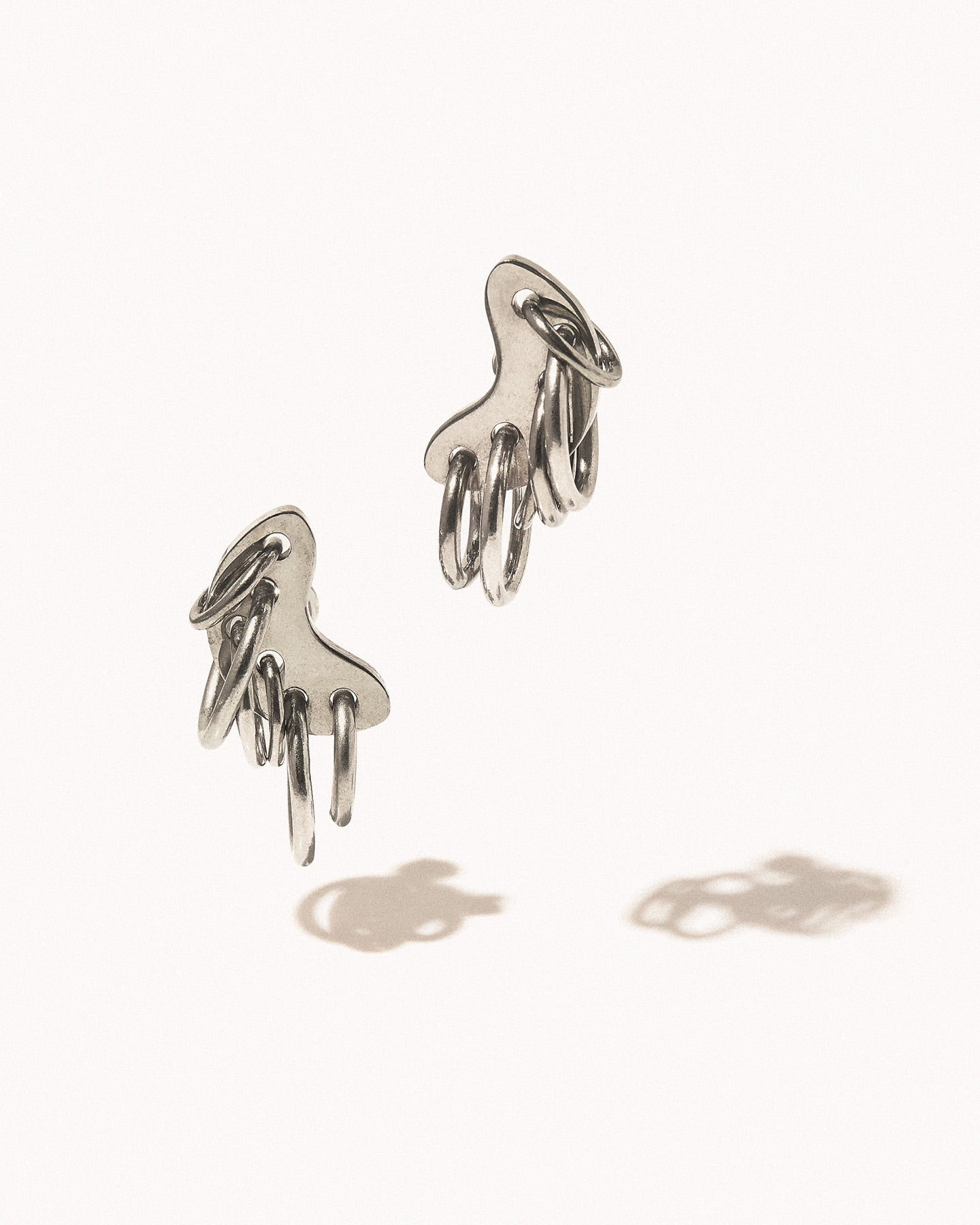 Pierced armor earrings