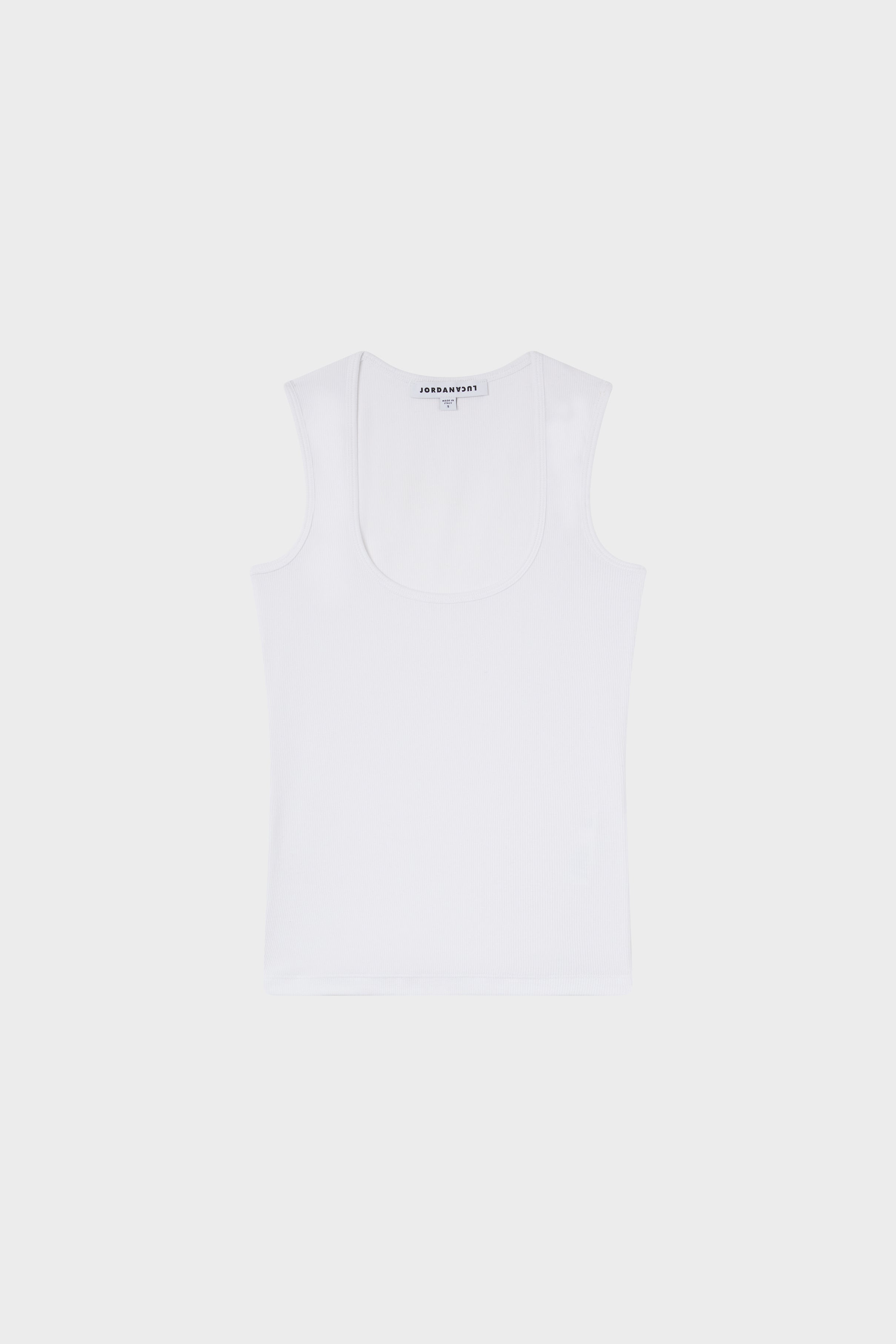 Square tank top white