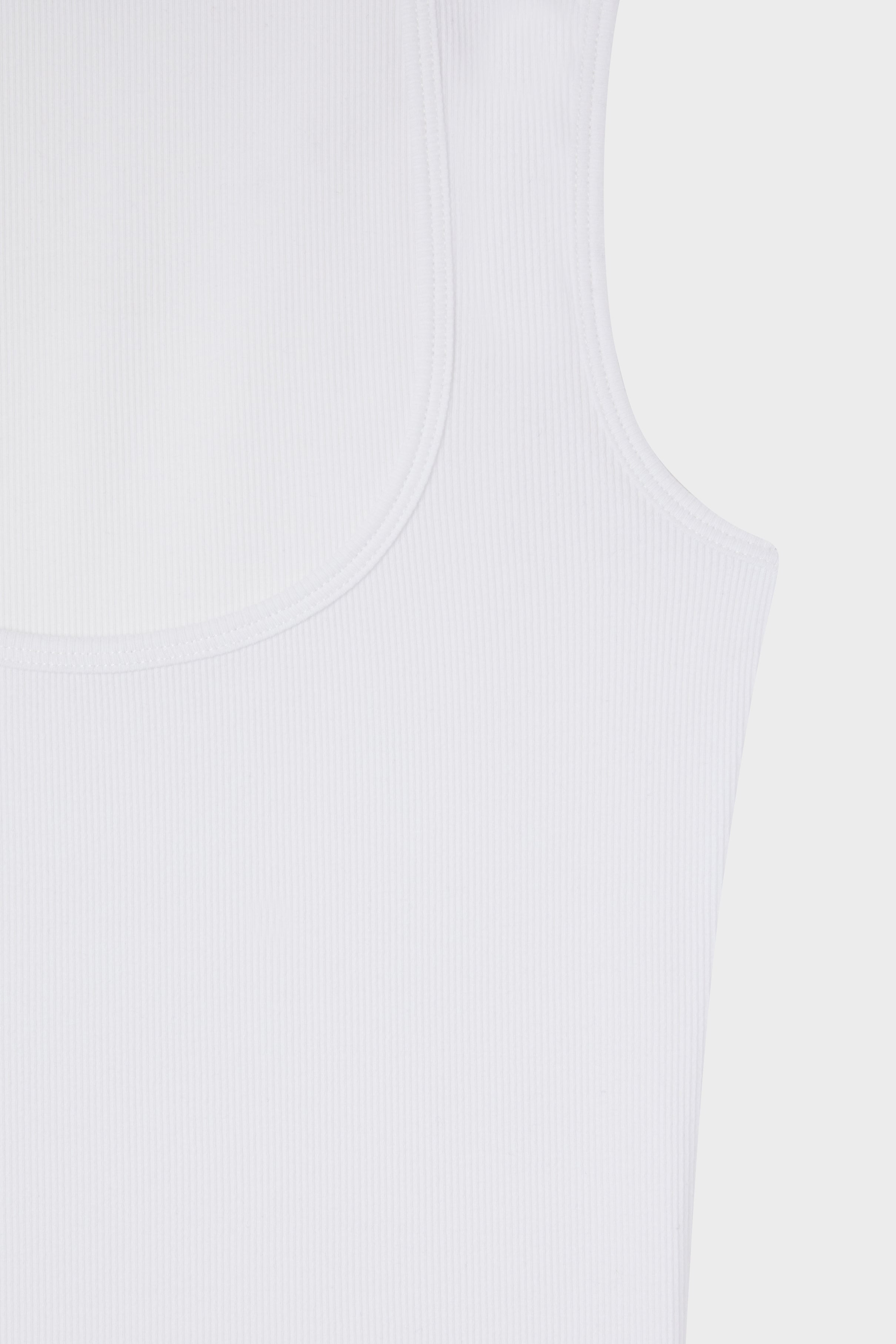 Square tank top white