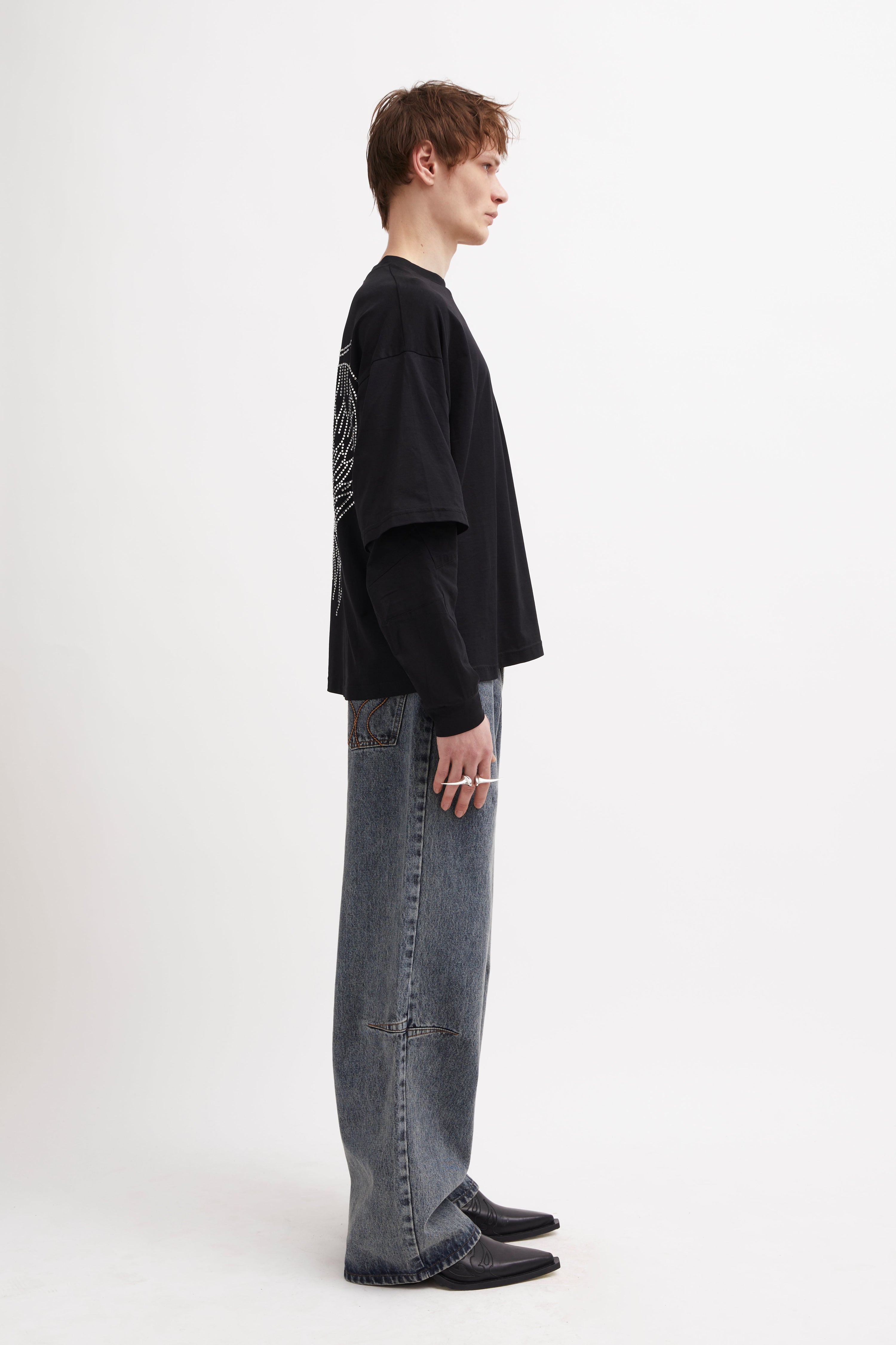 Amon double sleeve shirt plain