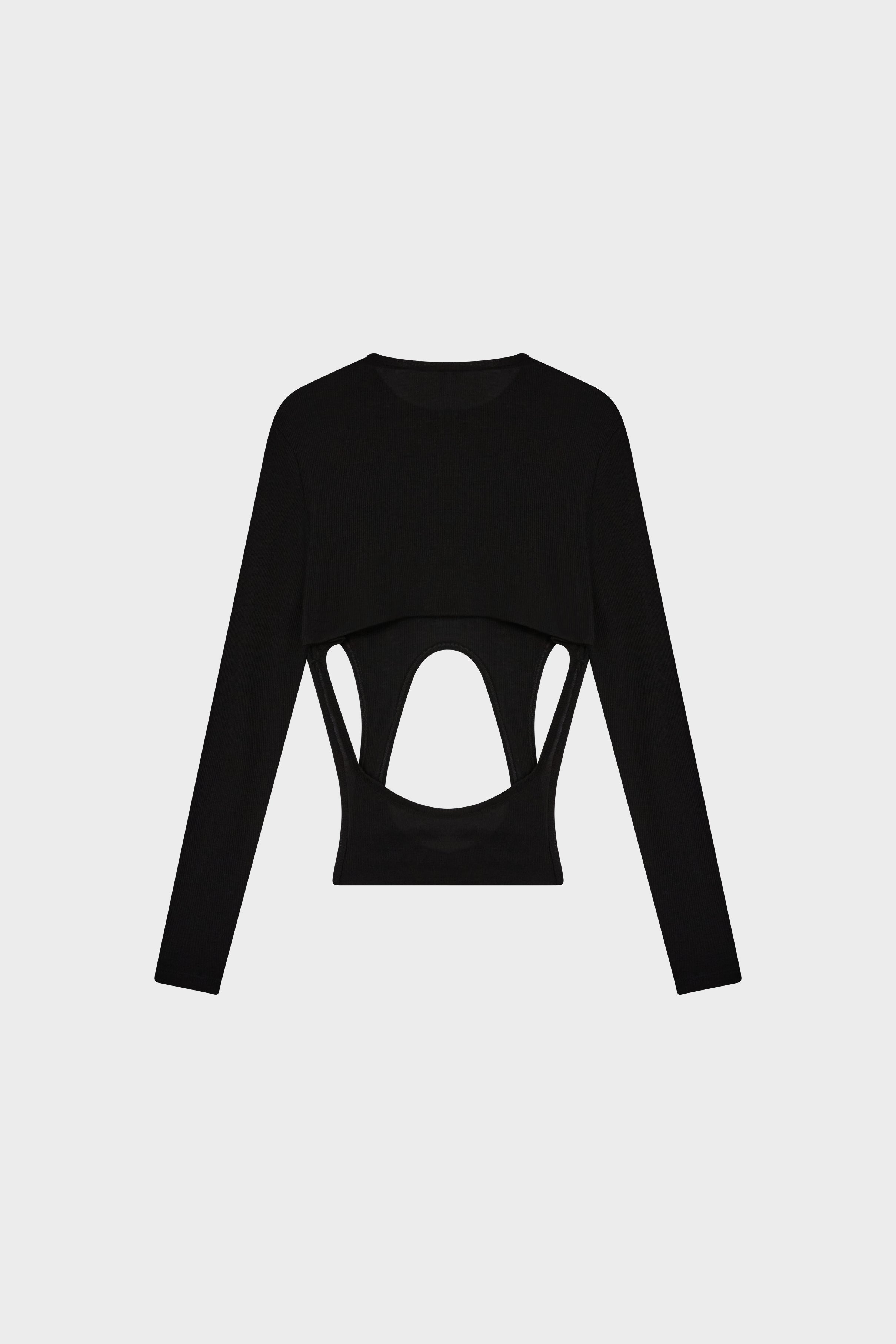 Nasdaq long sleeve top black