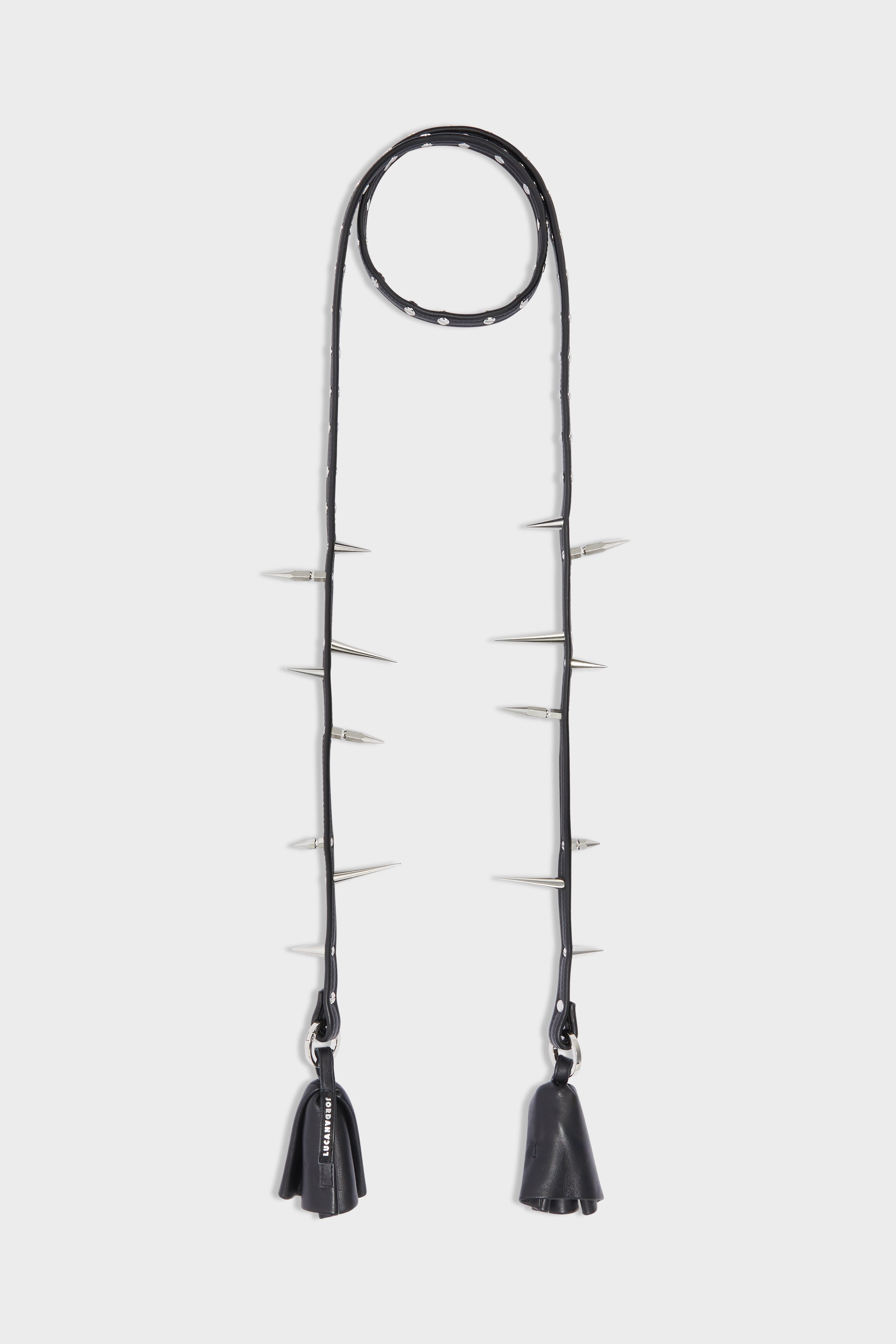Spike rose scarf - black / silver