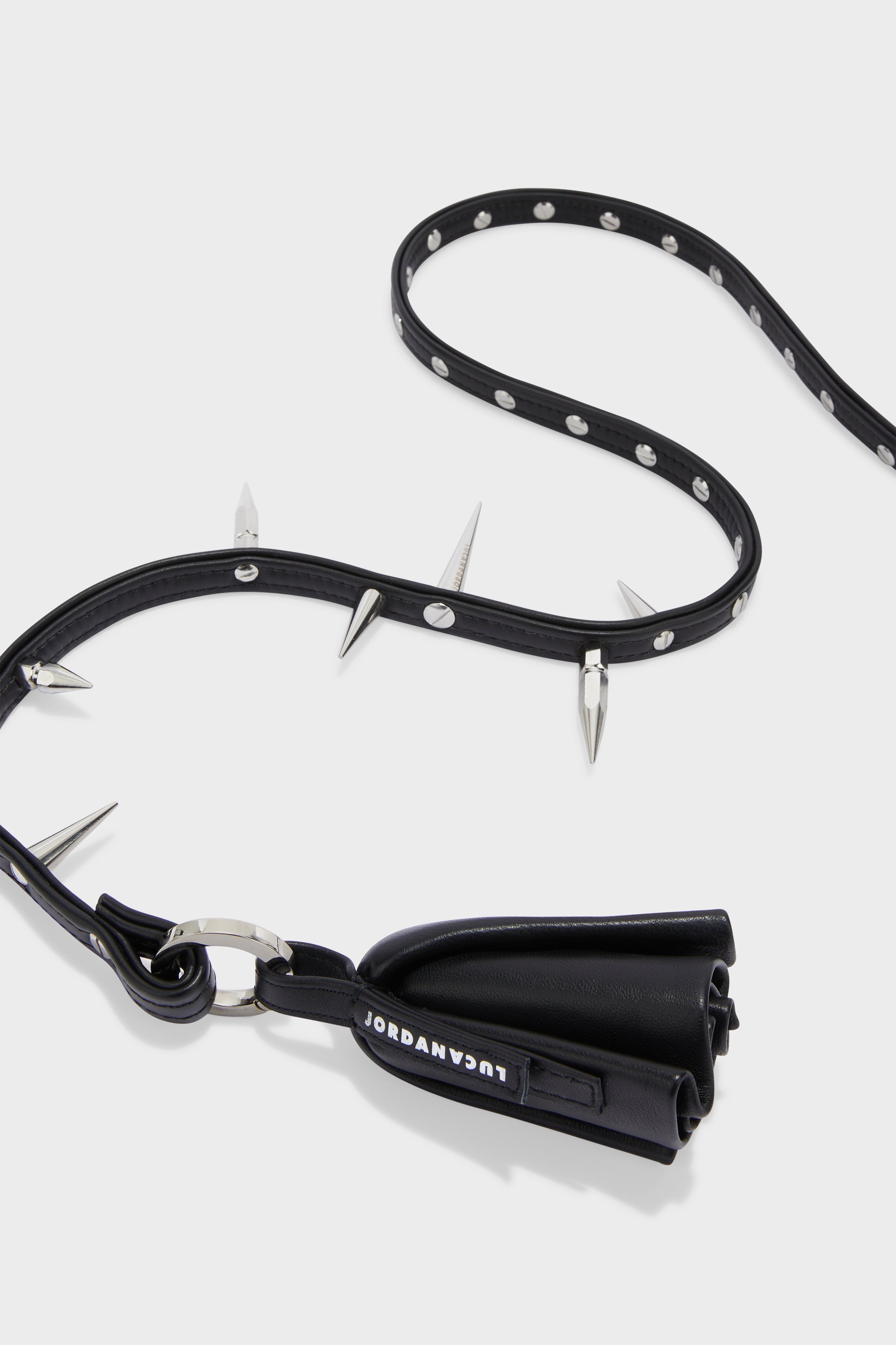 Spike rose scarf - black / silver