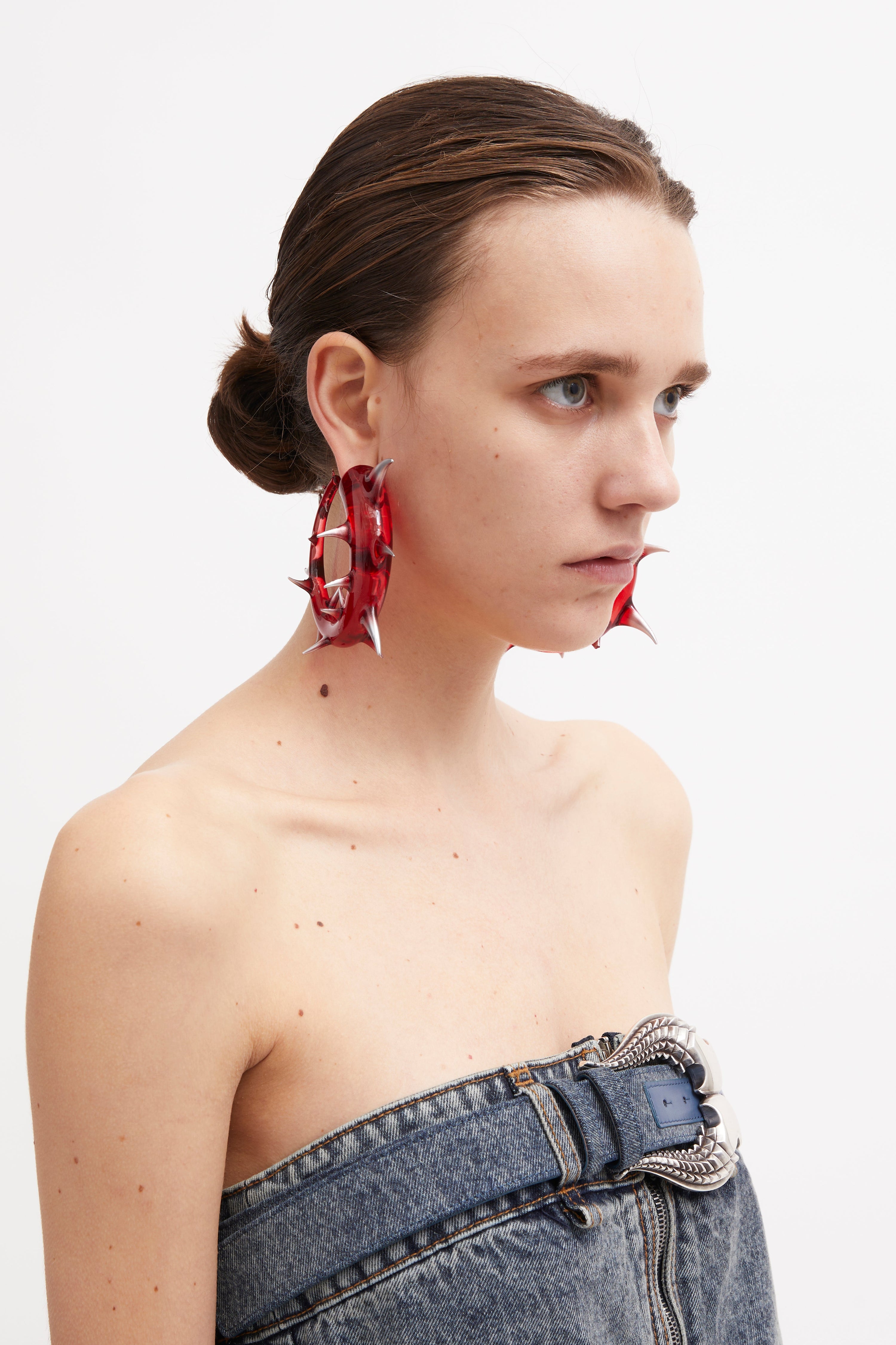 Earring loop red