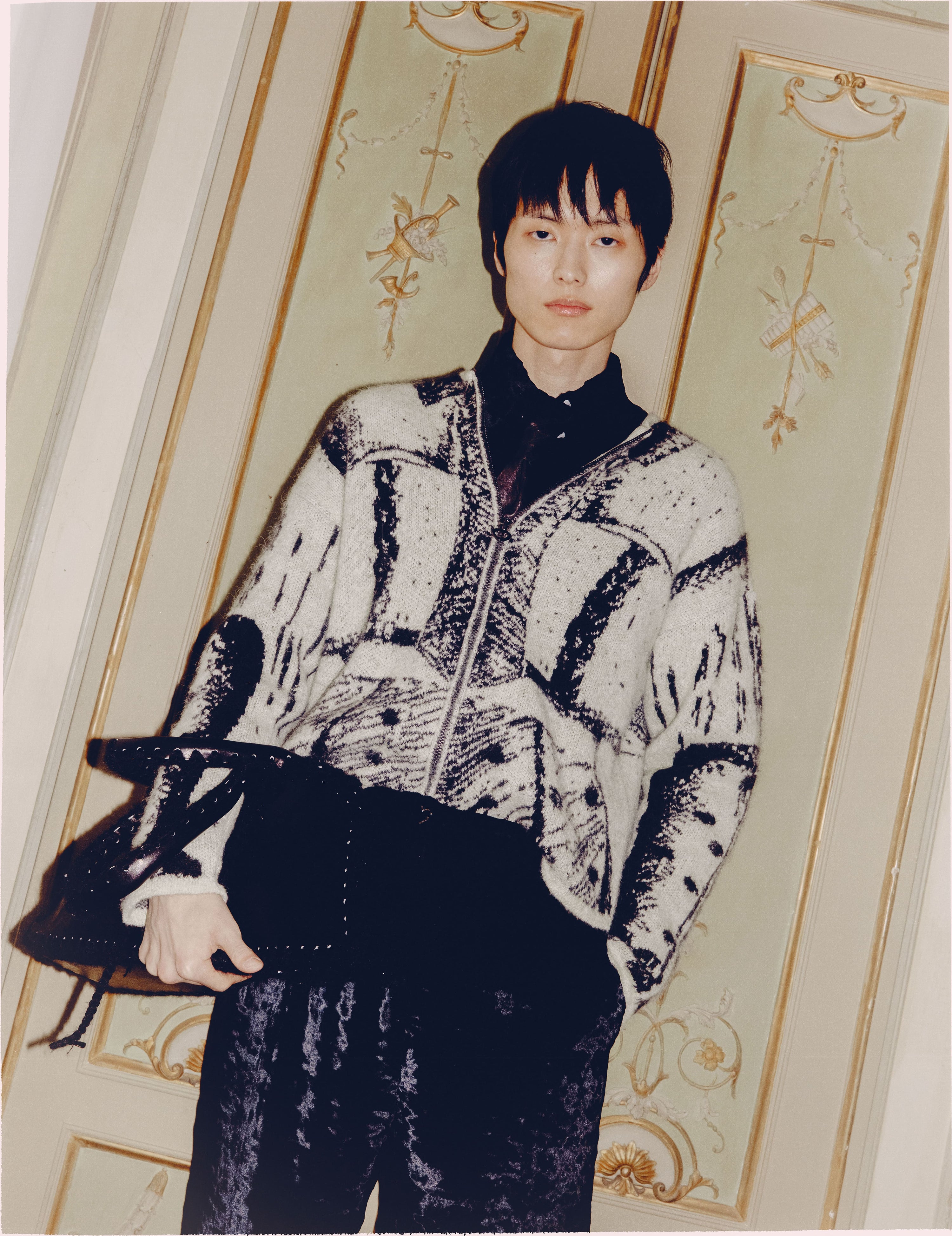 Cardigan trompe l'oeil inverno