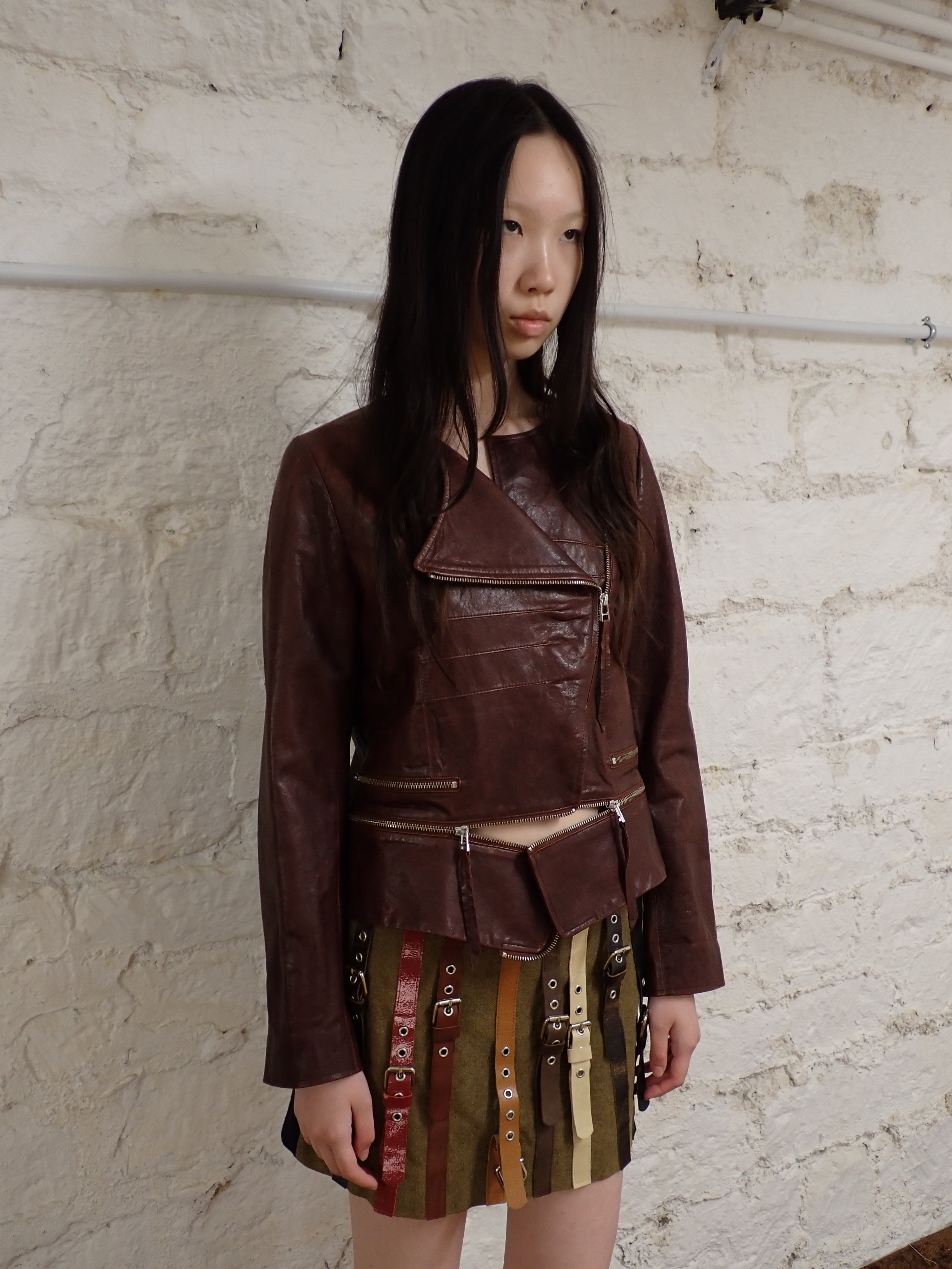 Modular leather jacket