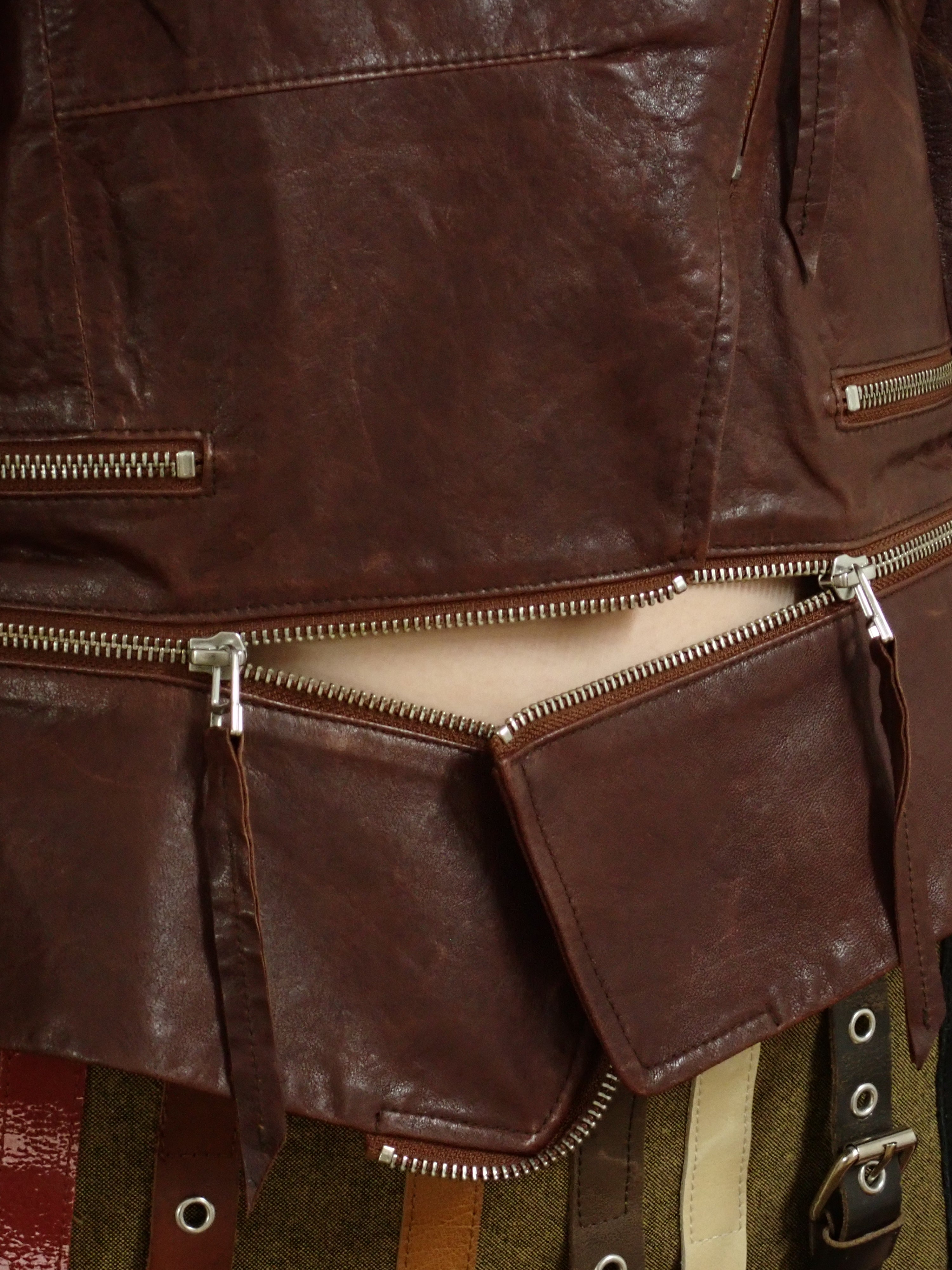 Modular leather jacket