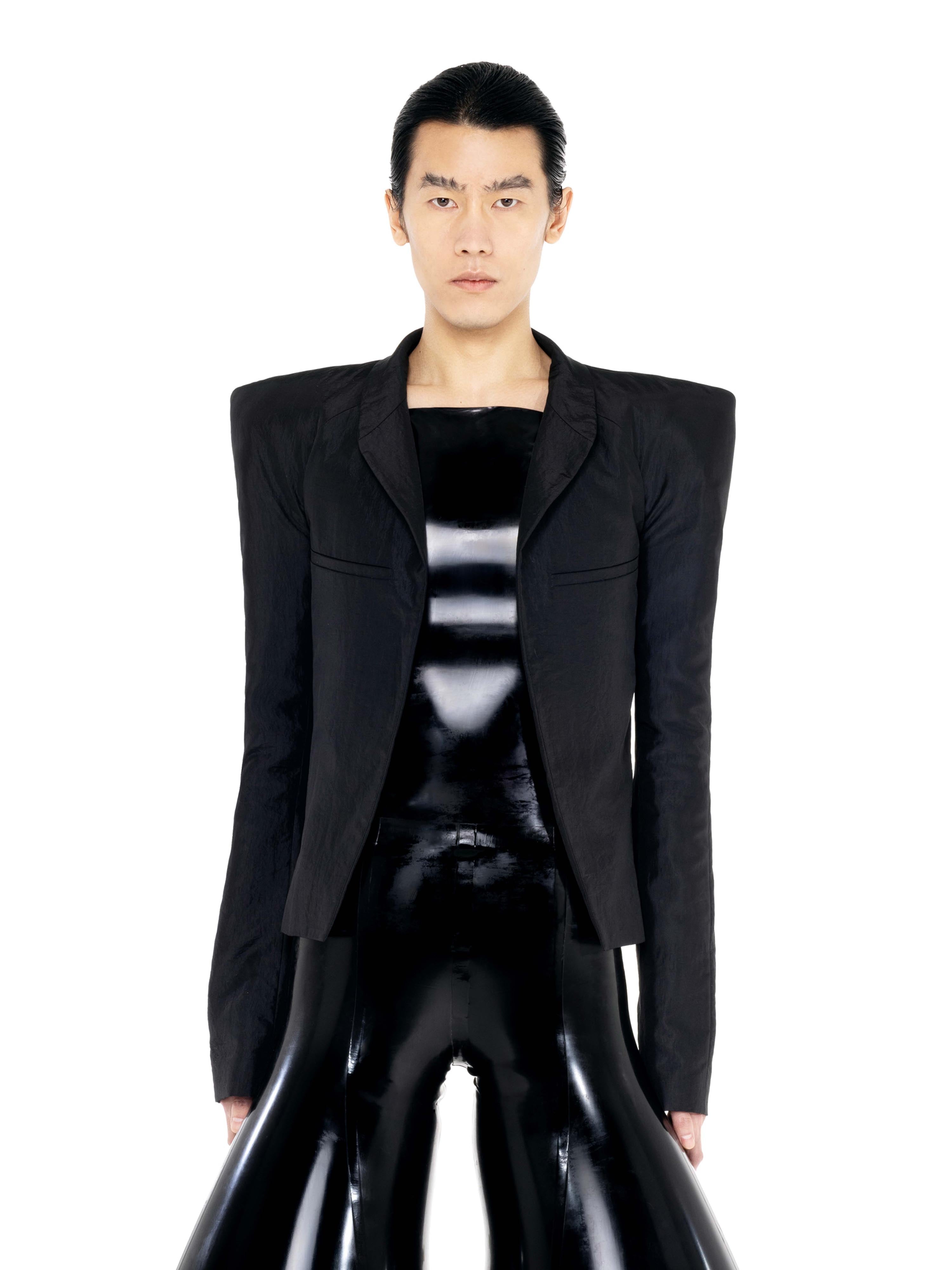 Stone blazer - black