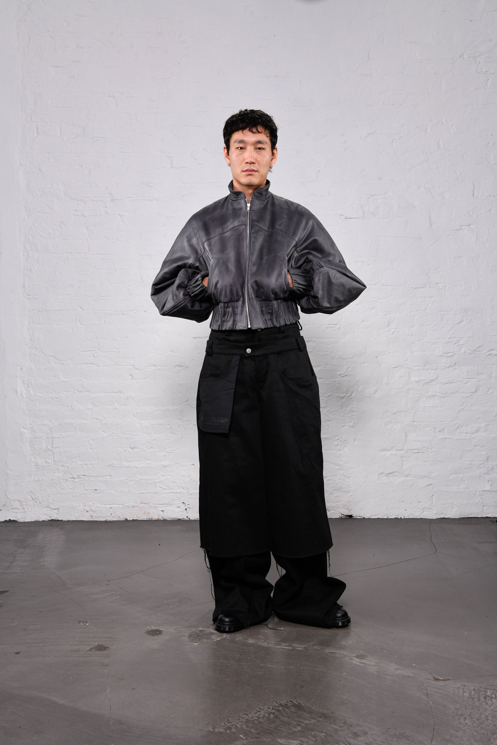 Bomber jacket grey (waxed)