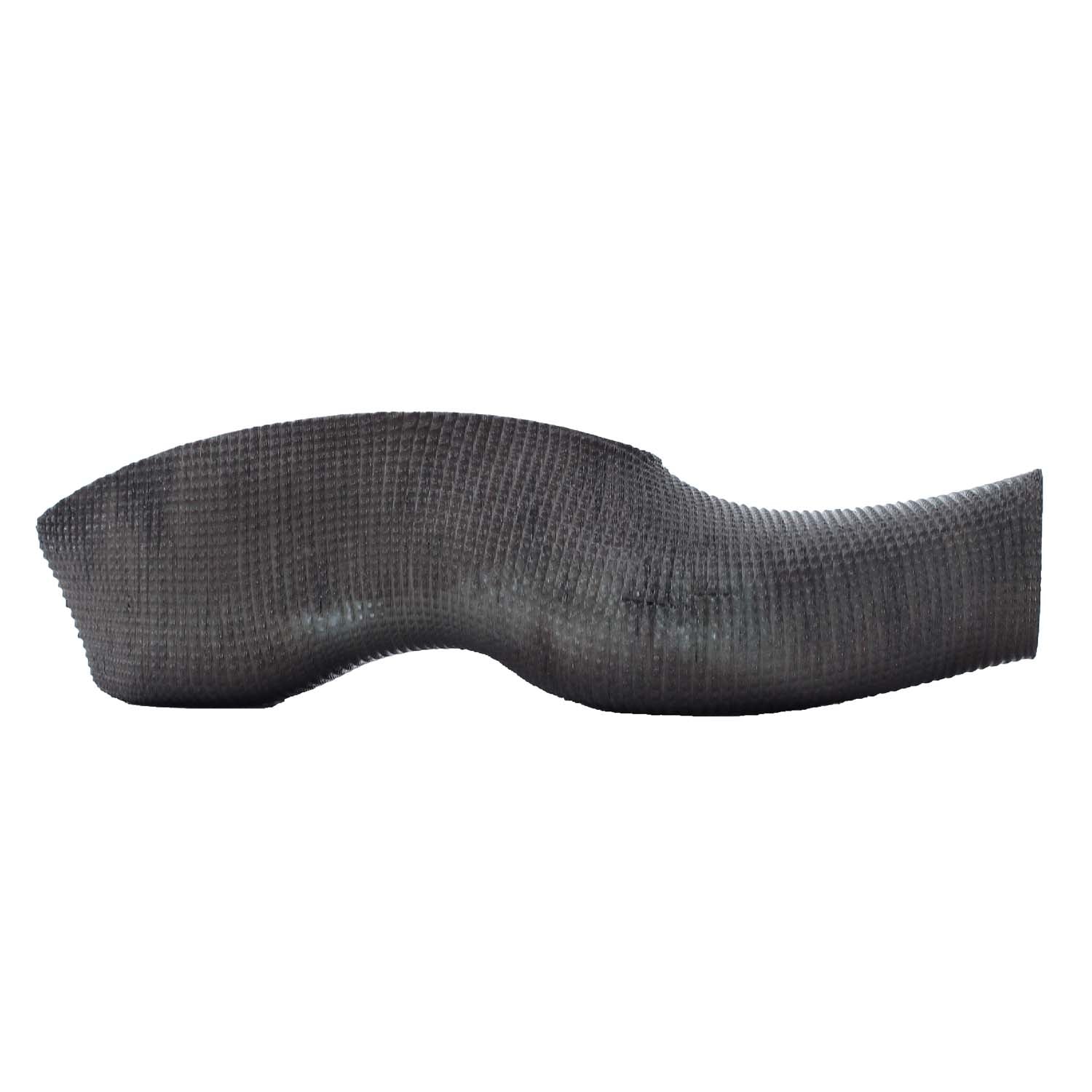 Heeled square toe rubber mules - dark