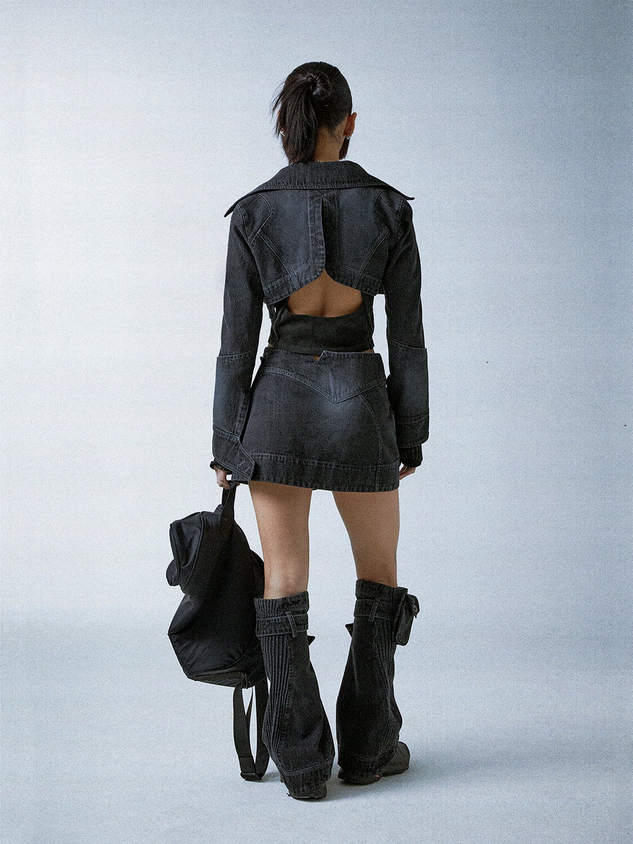 Cropped blazer jacket