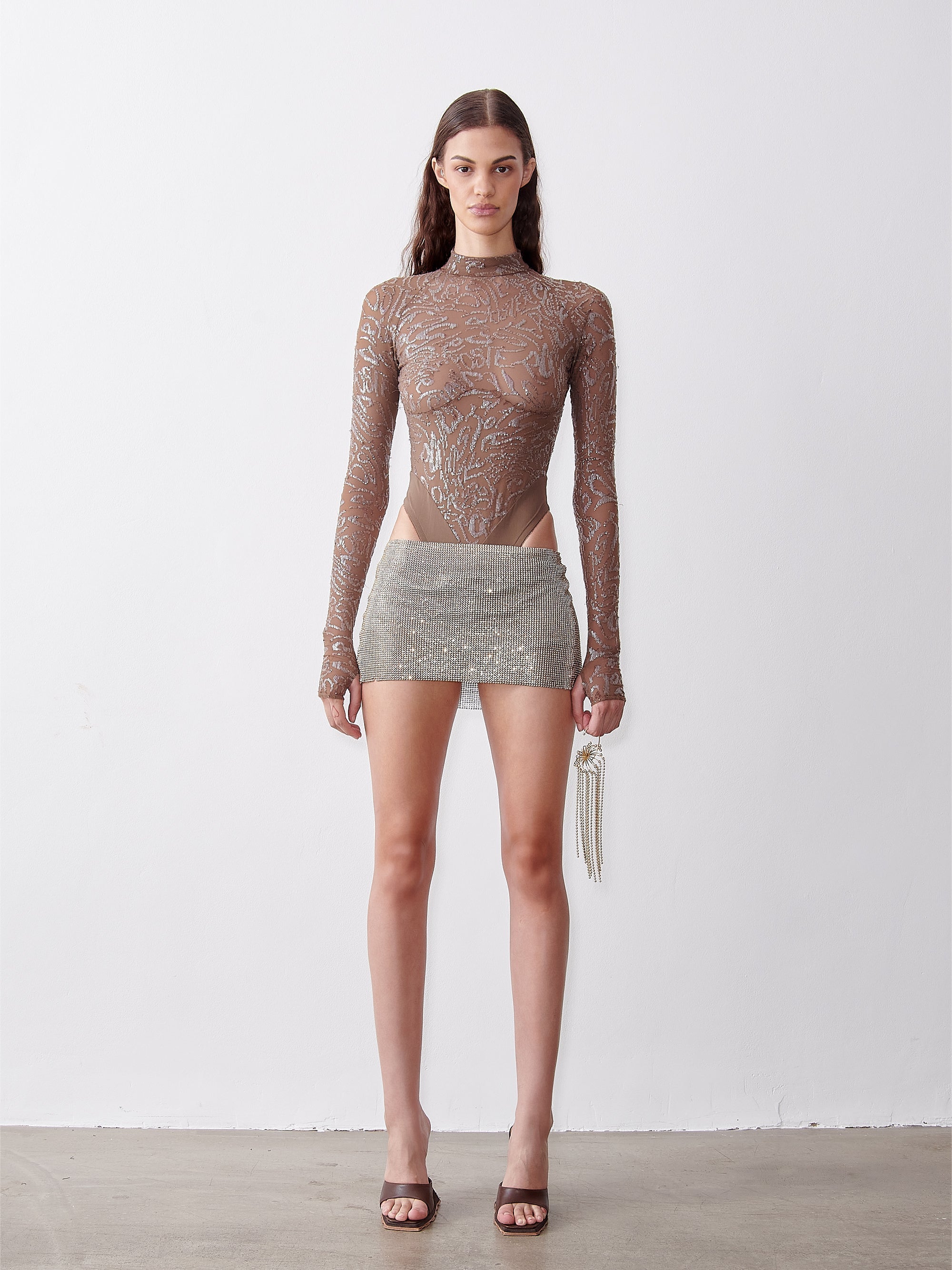 Anna nicole bodysuit kaluha sequin