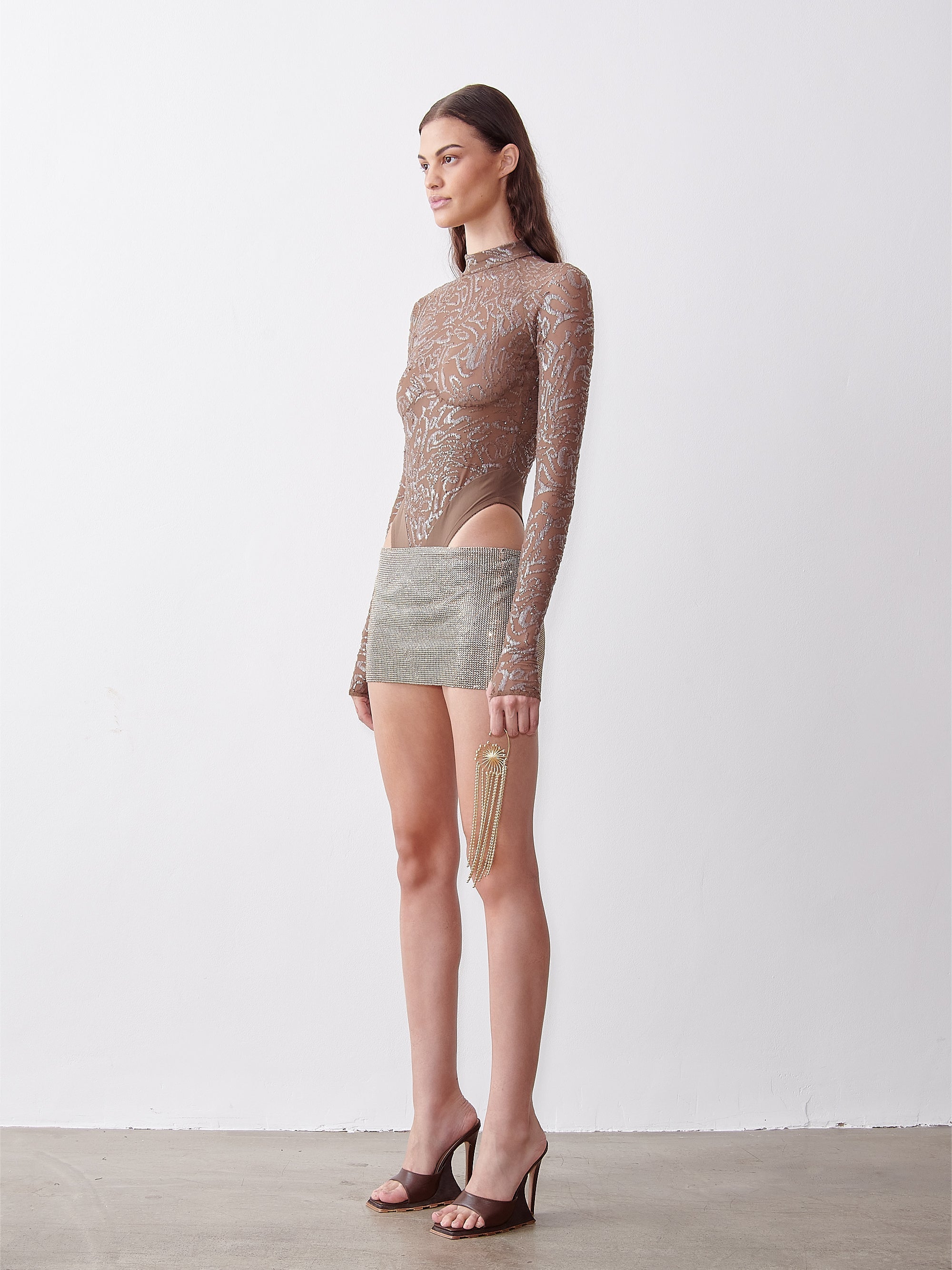 Anna nicole bodysuit kaluha sequin