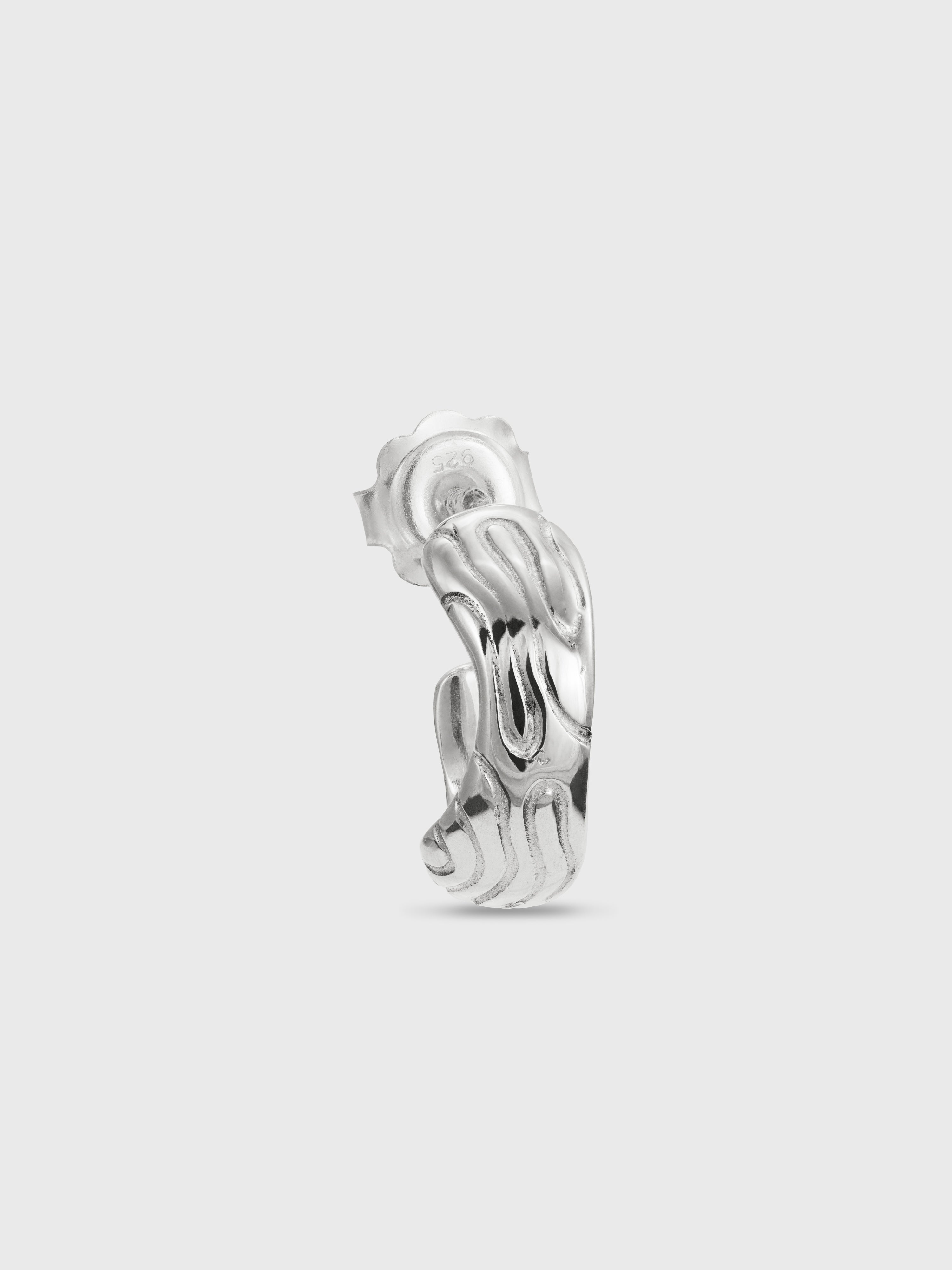 Globe mini hoop earring (single)