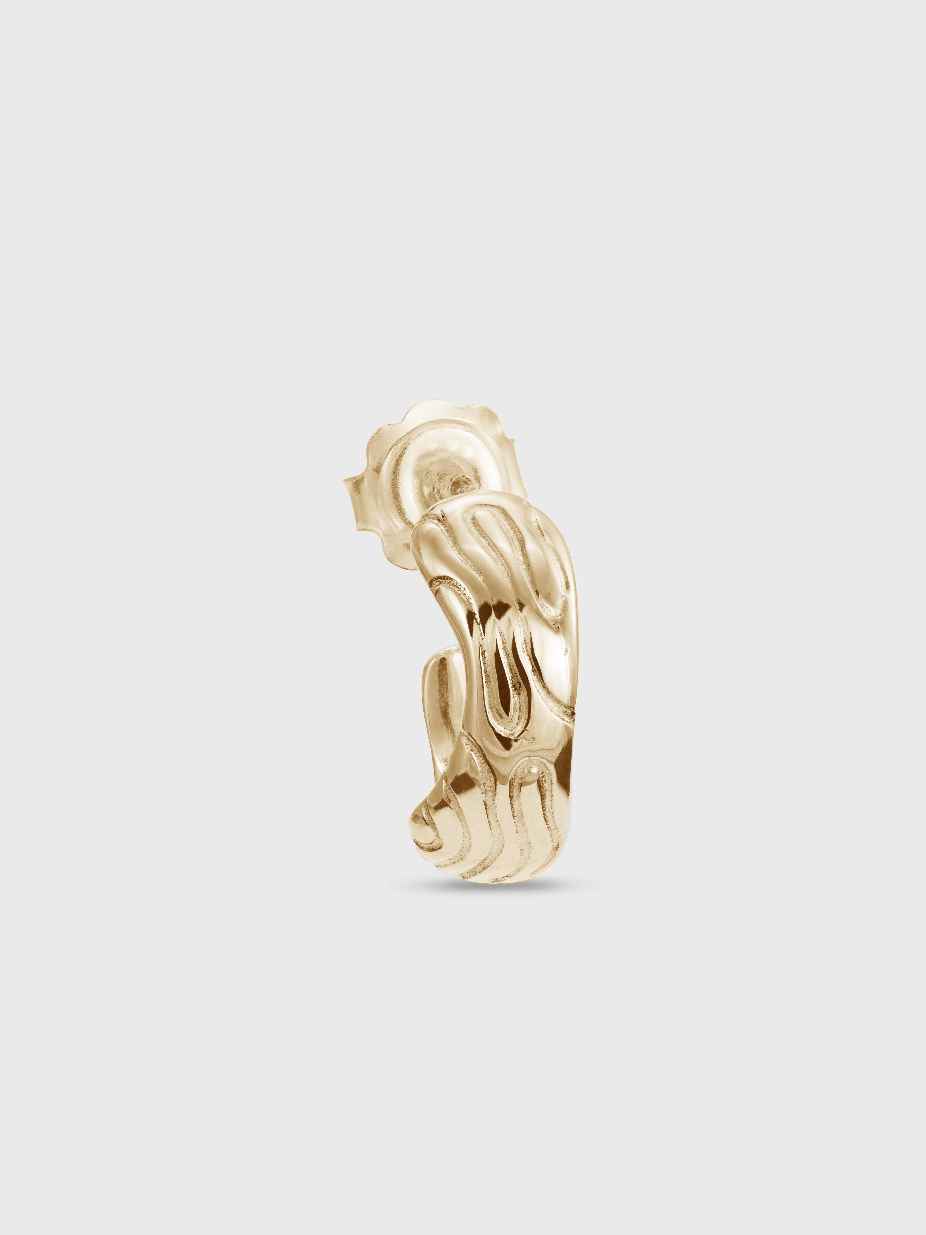Globe mini hoop earring (single)