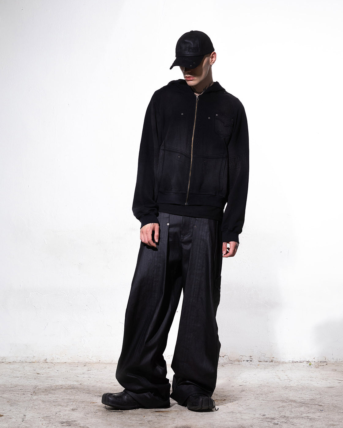 Braces zip up hoodie