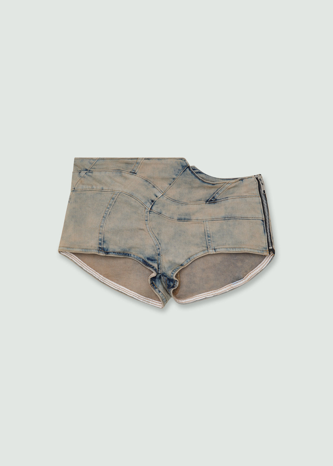 Twirl hot pants mudwash - made to order
