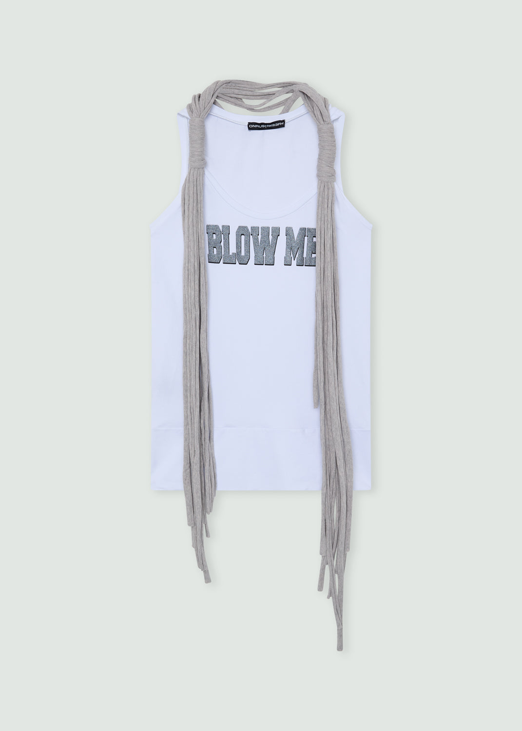 "blow me" tank top