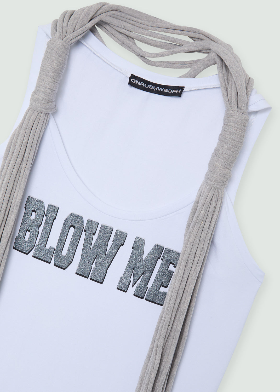 "blow me" tank top