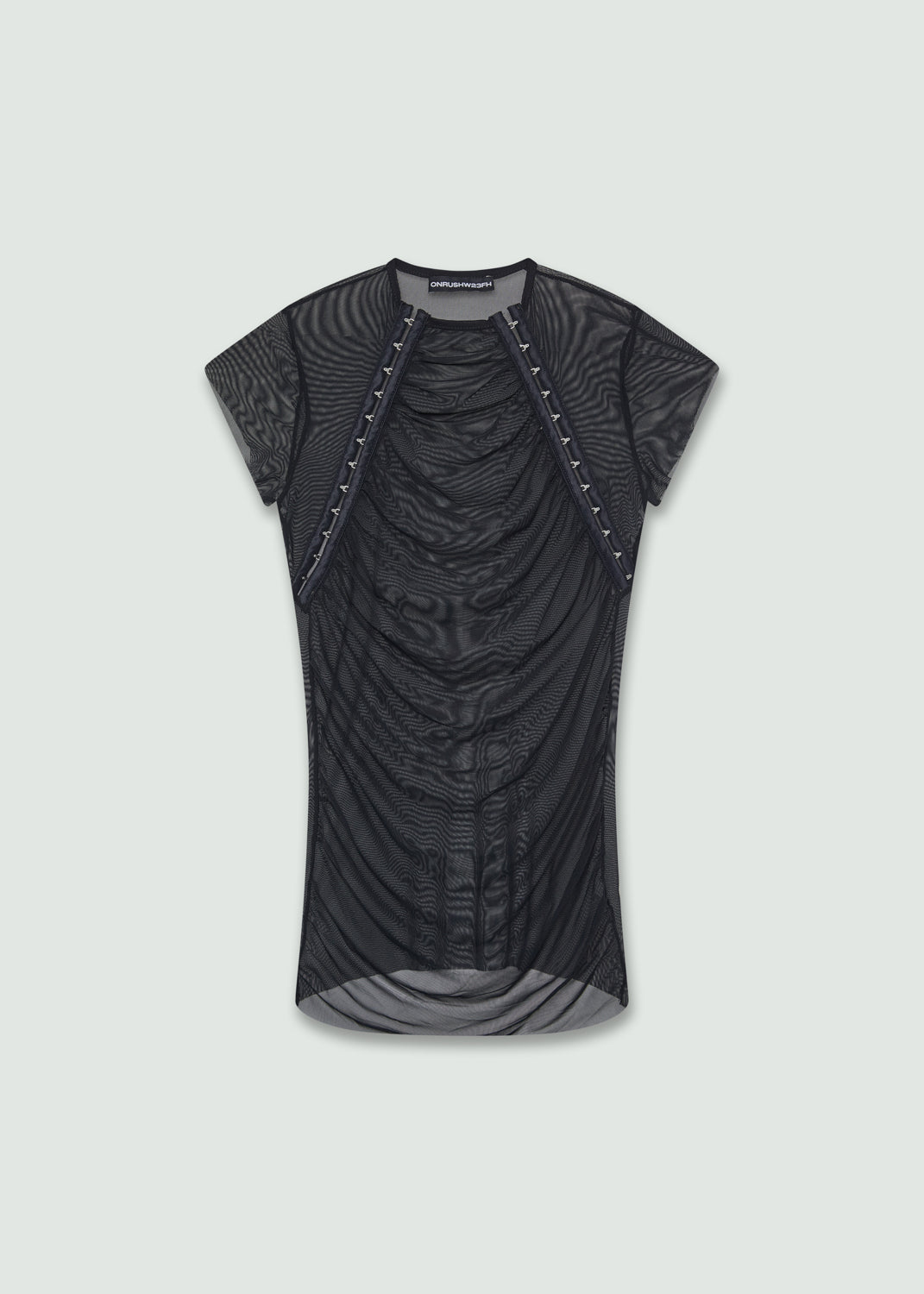 Hook and eye ranglan top