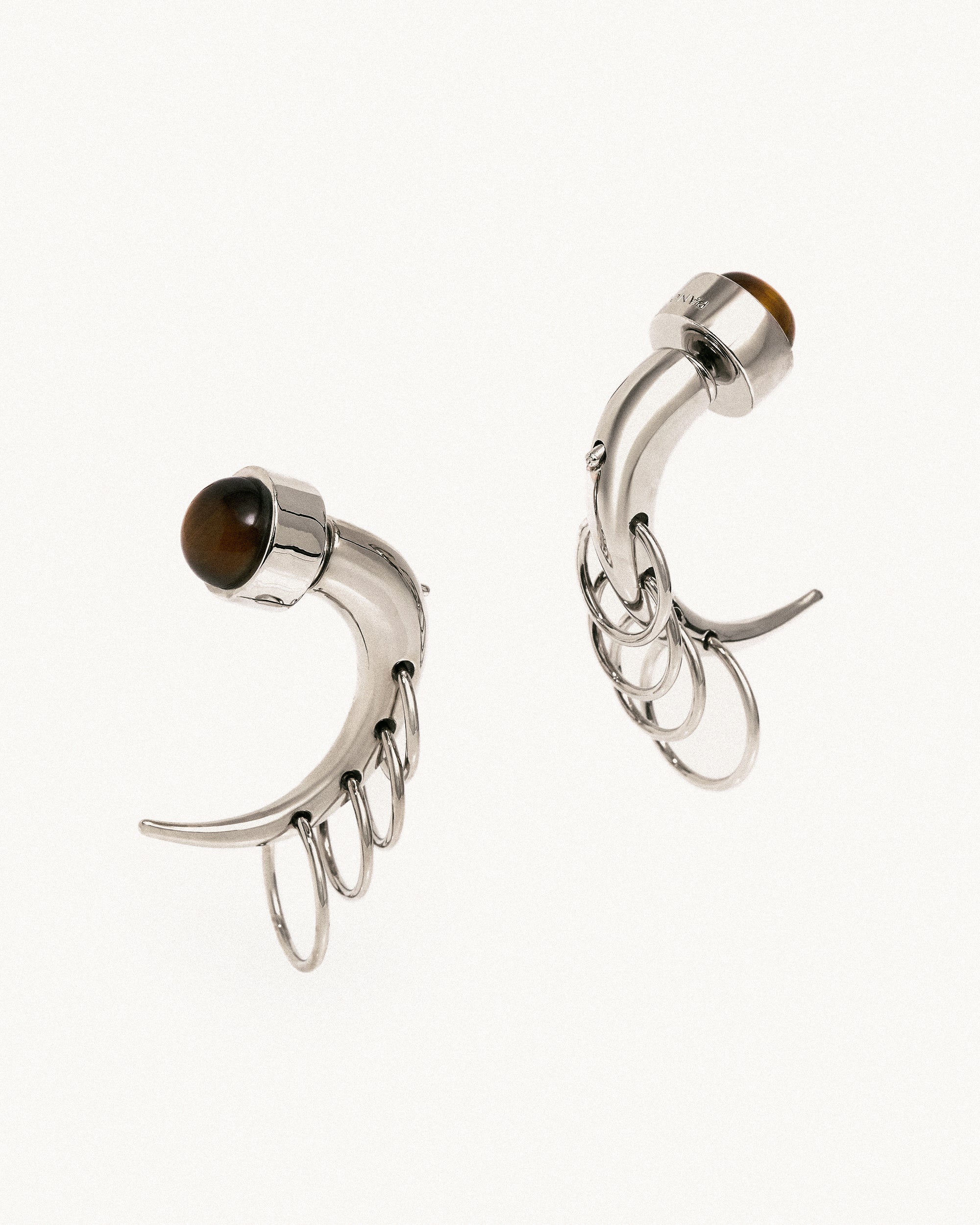 Pierced spina earrings
