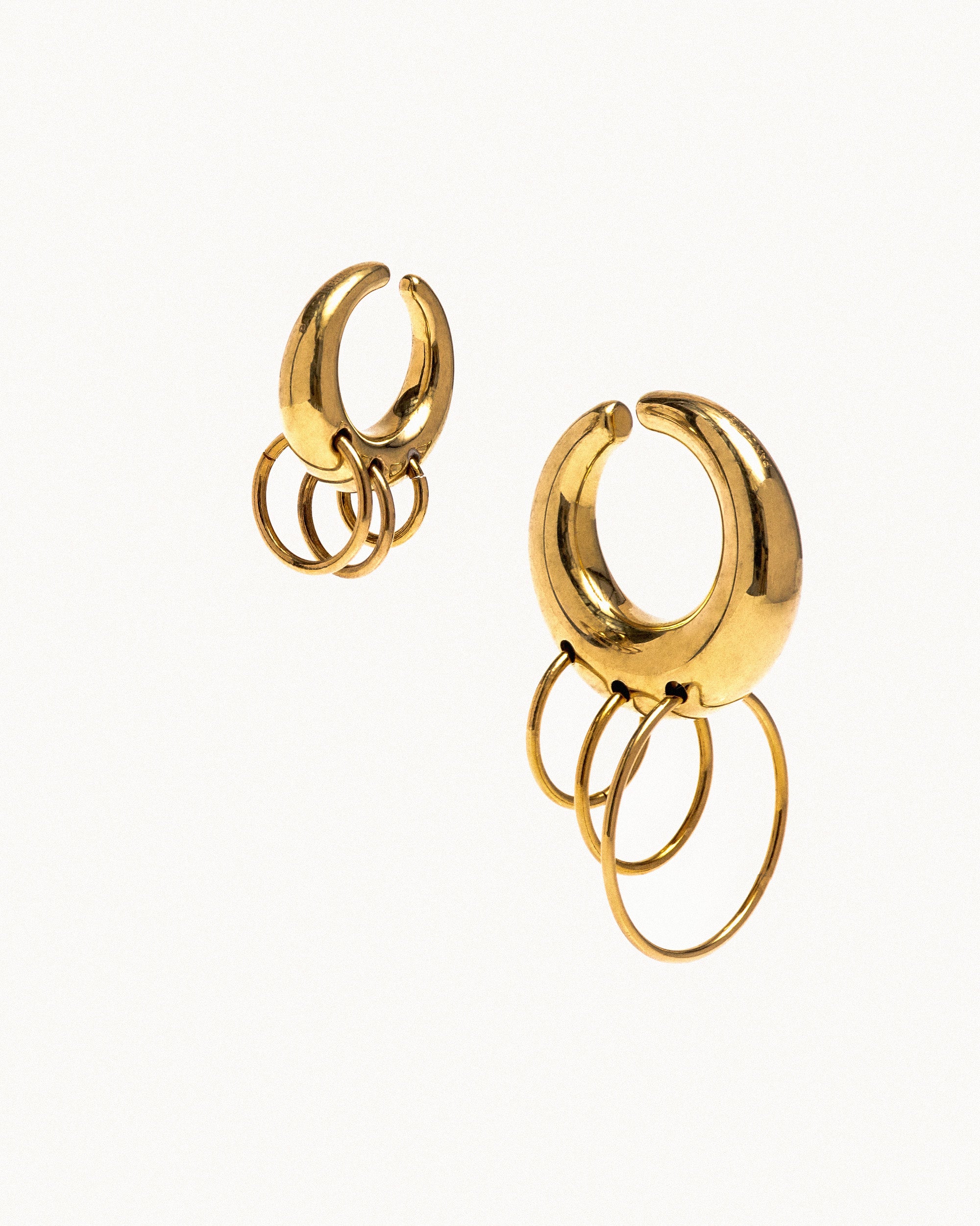 Pierced circle cuffs