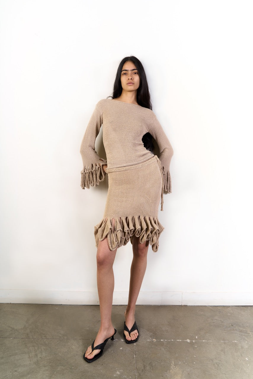 Swiggle mini skirt/top