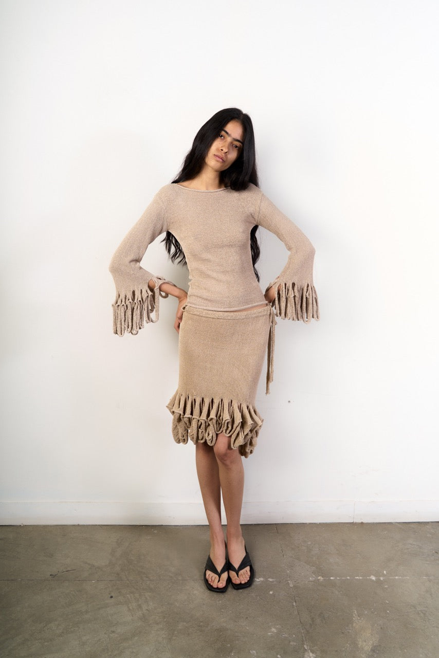 Swiggle mini skirt/top