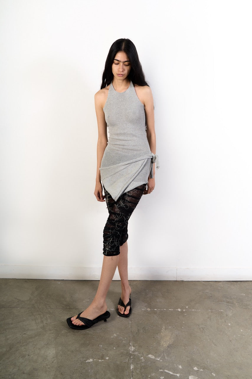 Side hold halter top