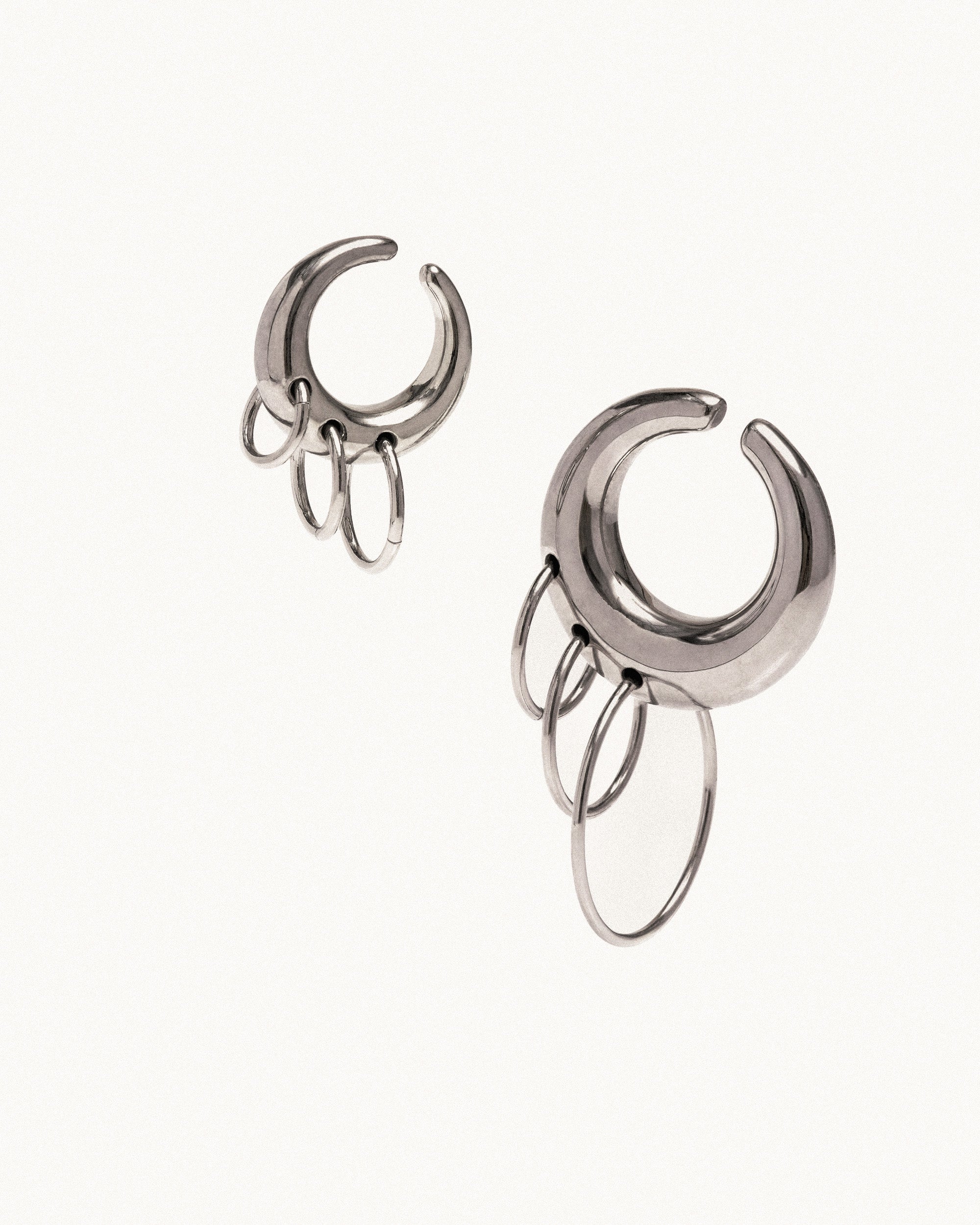 Pierced circle cuffs