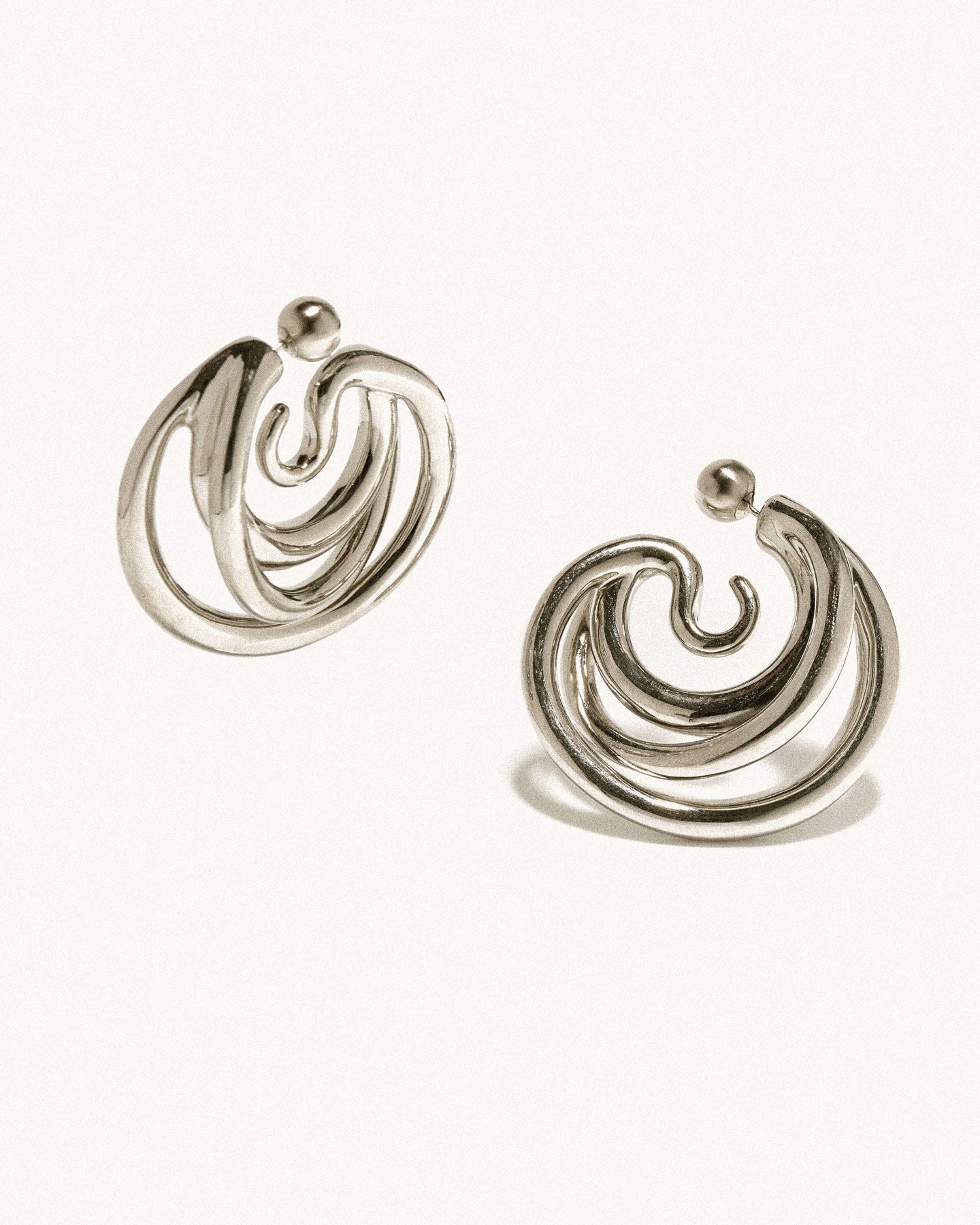 Triptych earrings medium