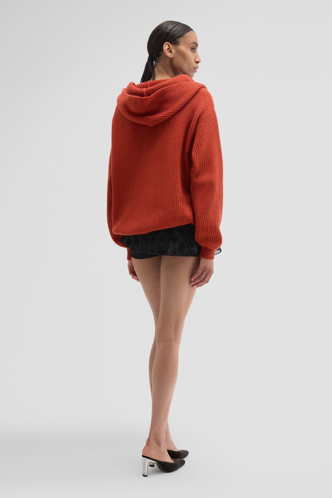 Knitted hoodie