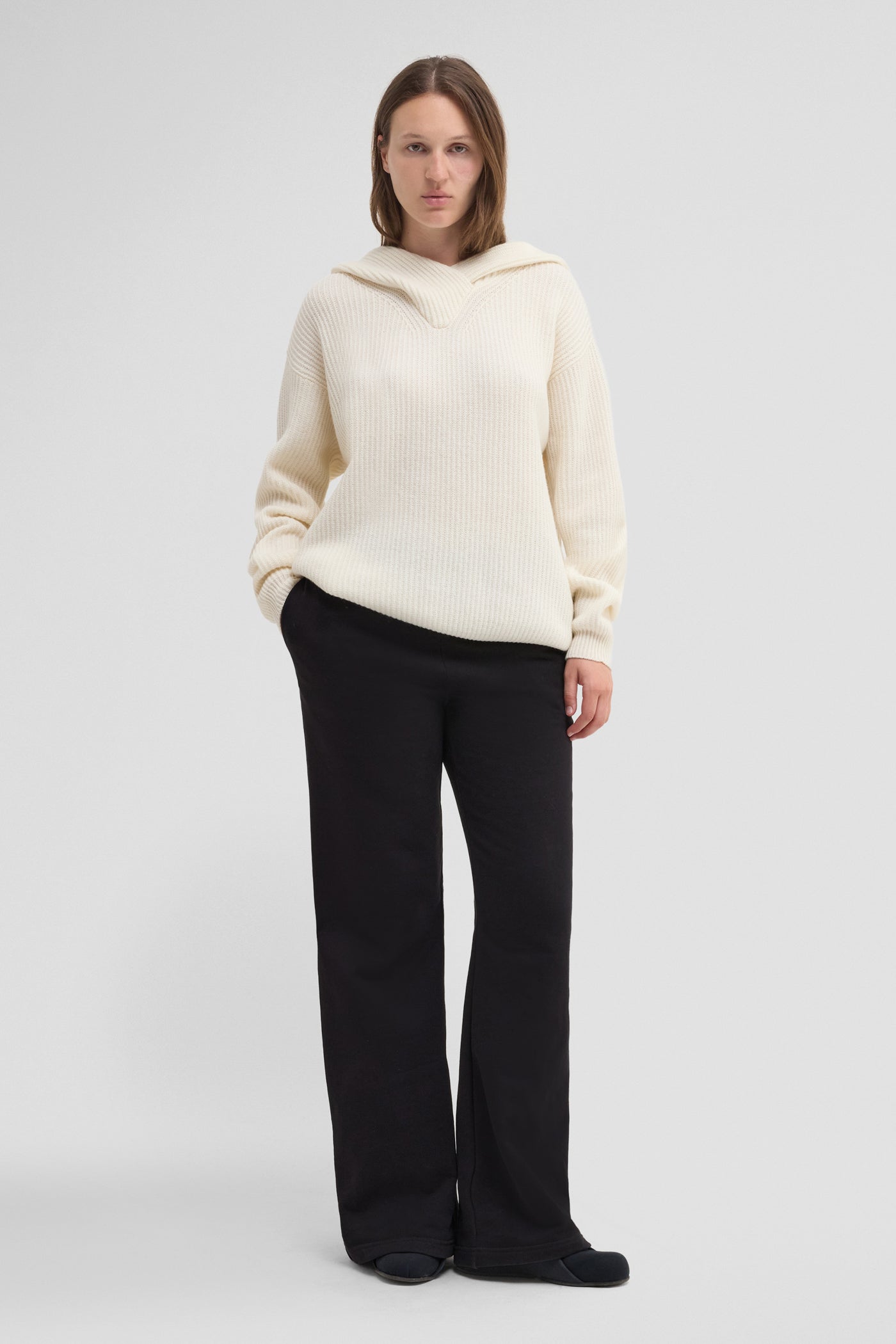 Knitted hoodie