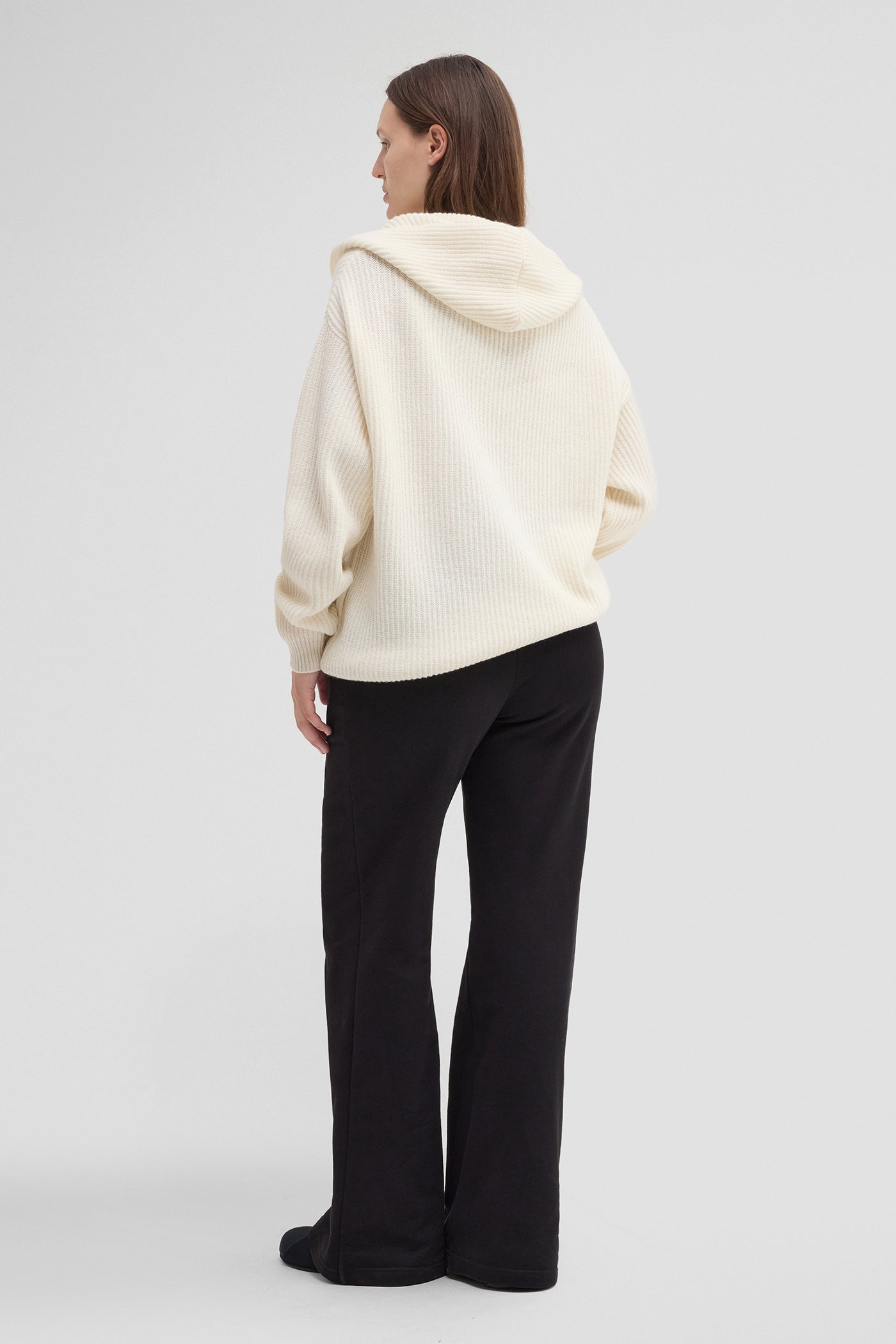 Knitted hoodie