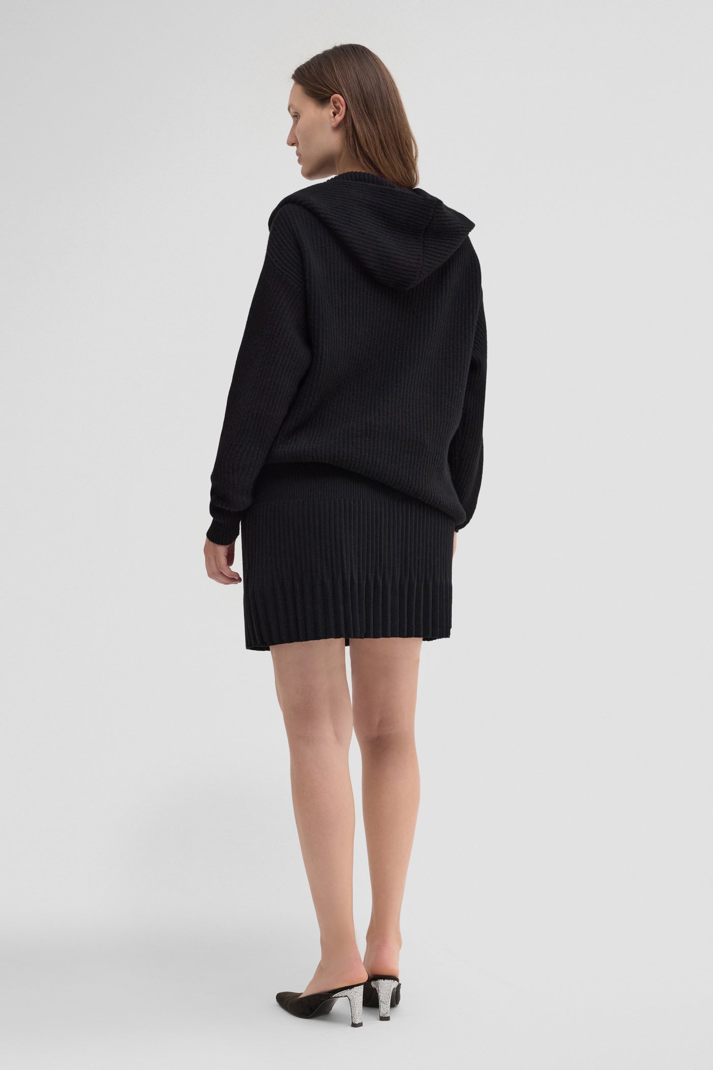 Knitted hoodie