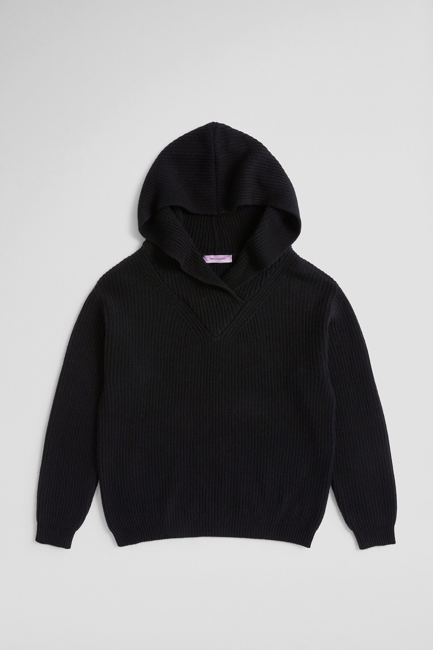 Knitted hoodie