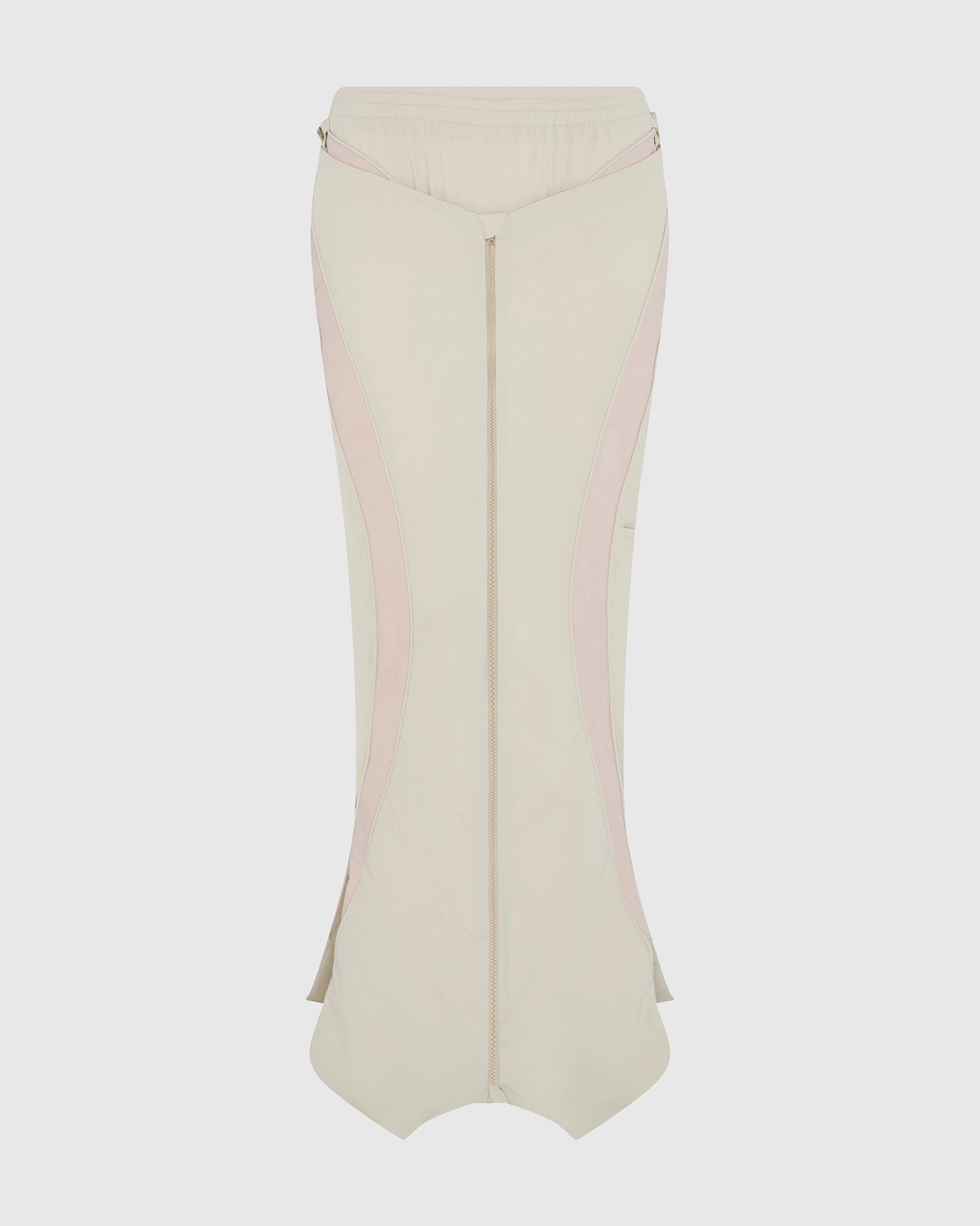 Inverse track skirt beige
