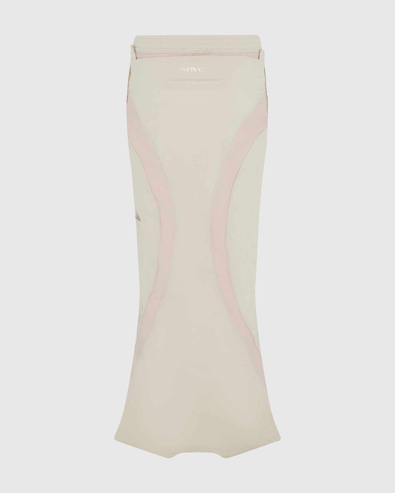 Inverse track skirt beige