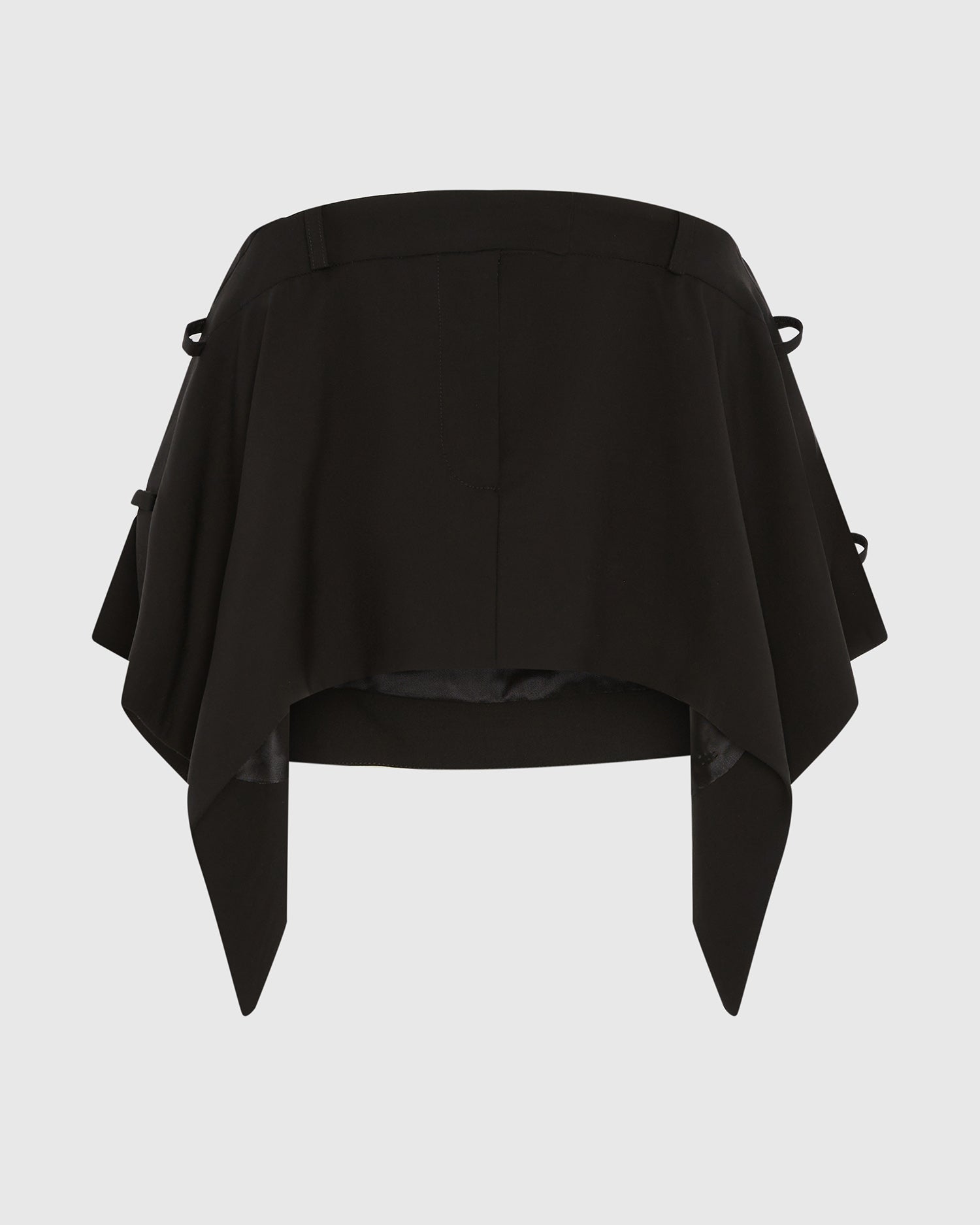 Serpentine tailored skirt black