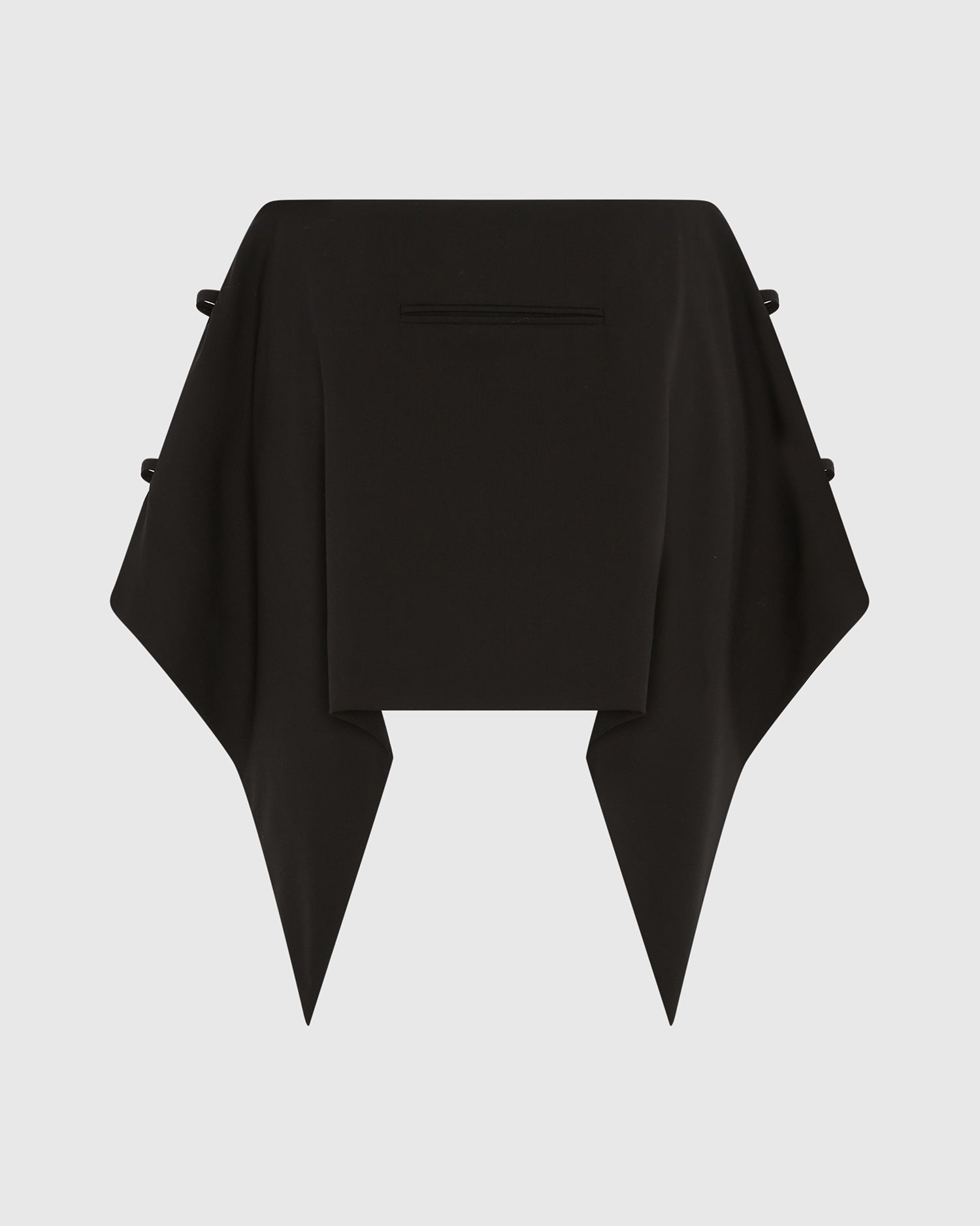 Serpentine tailored skirt black