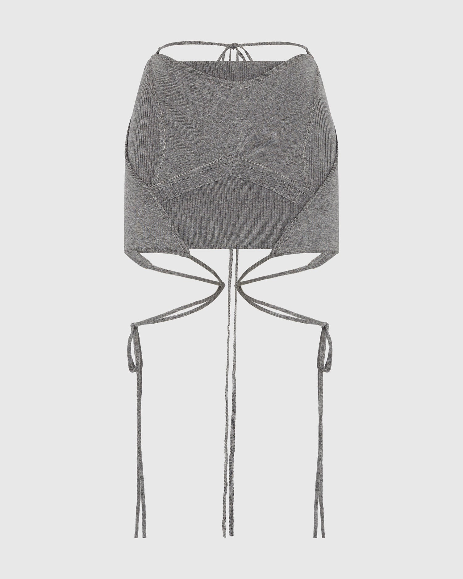 Armour knit skirt grey
