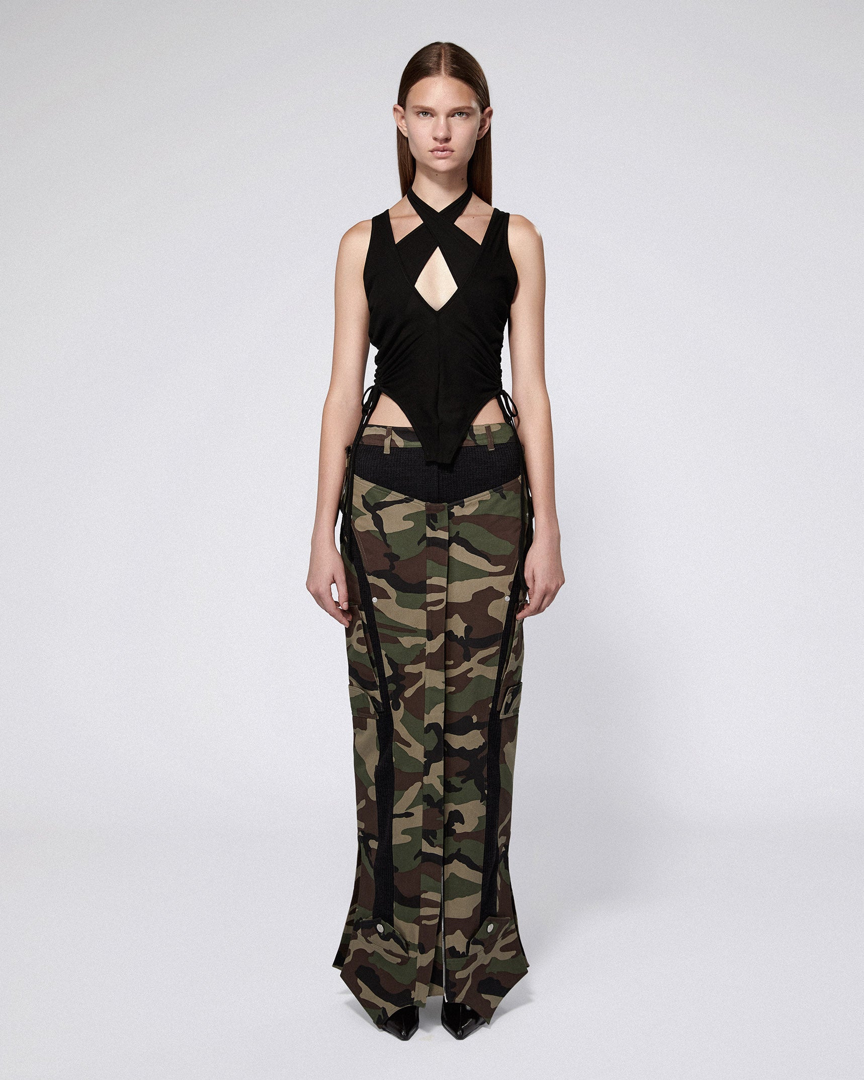 Inverse cargo skirt camo