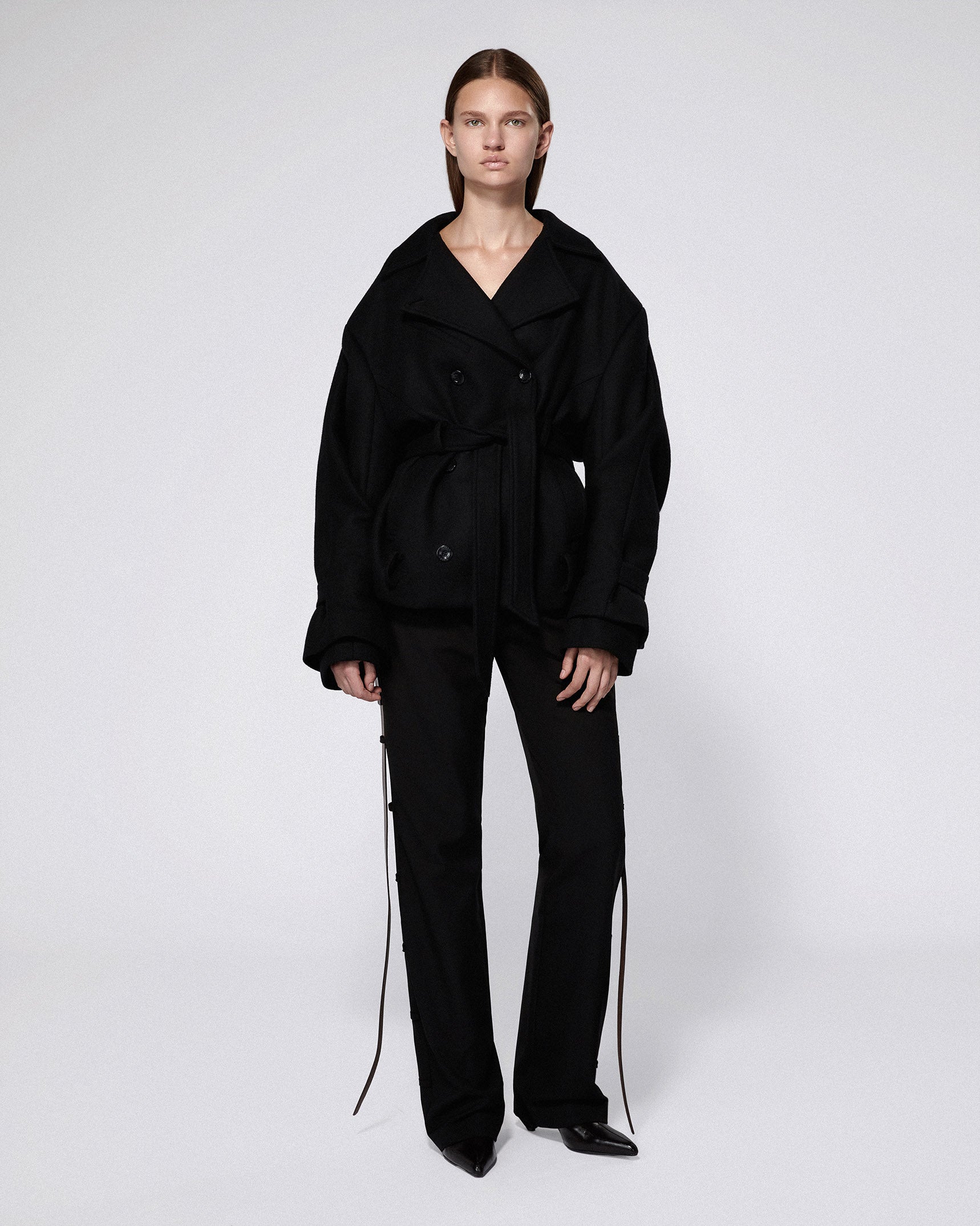 Serpentine tailored trousers black