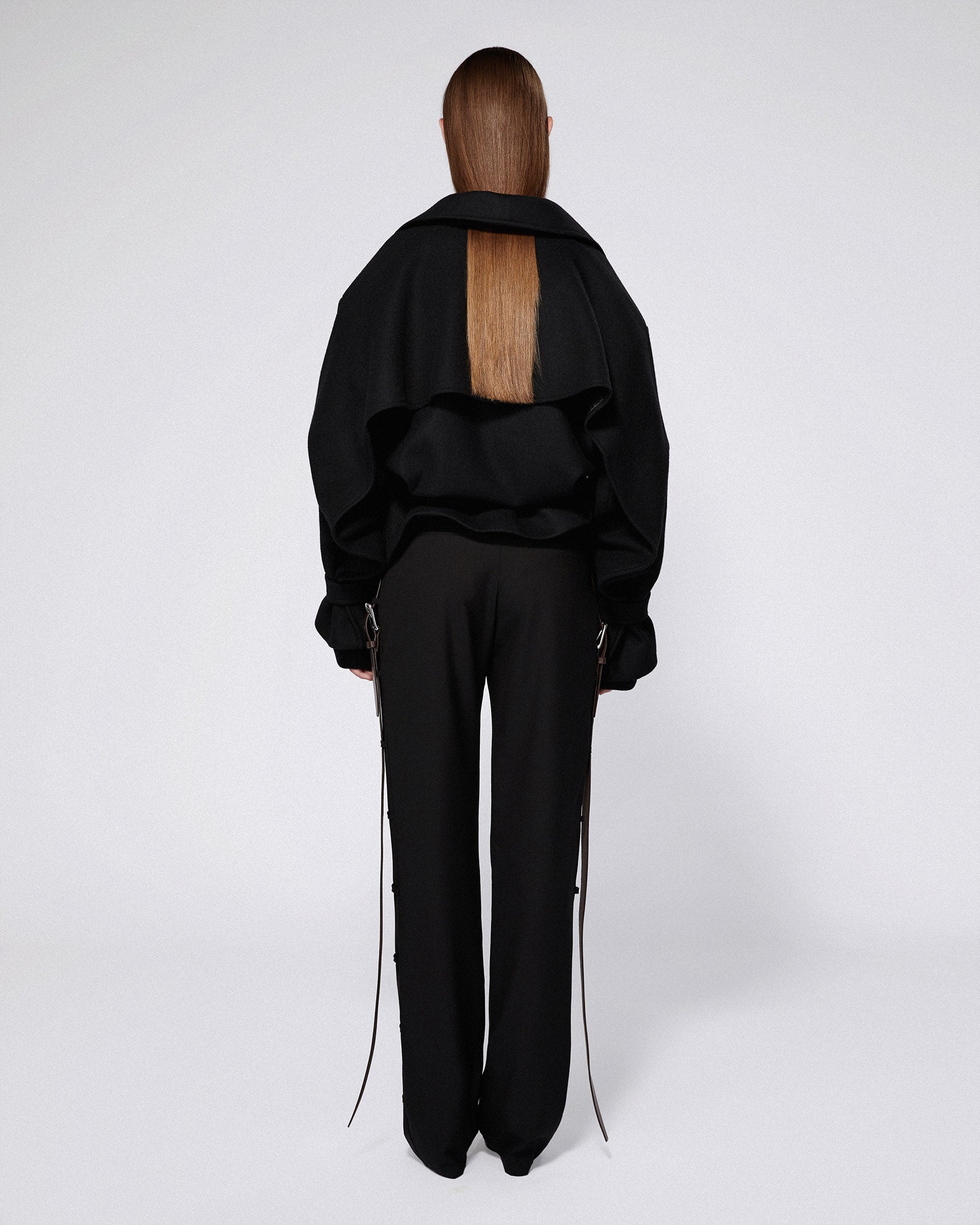 Serpentine tailored trousers black